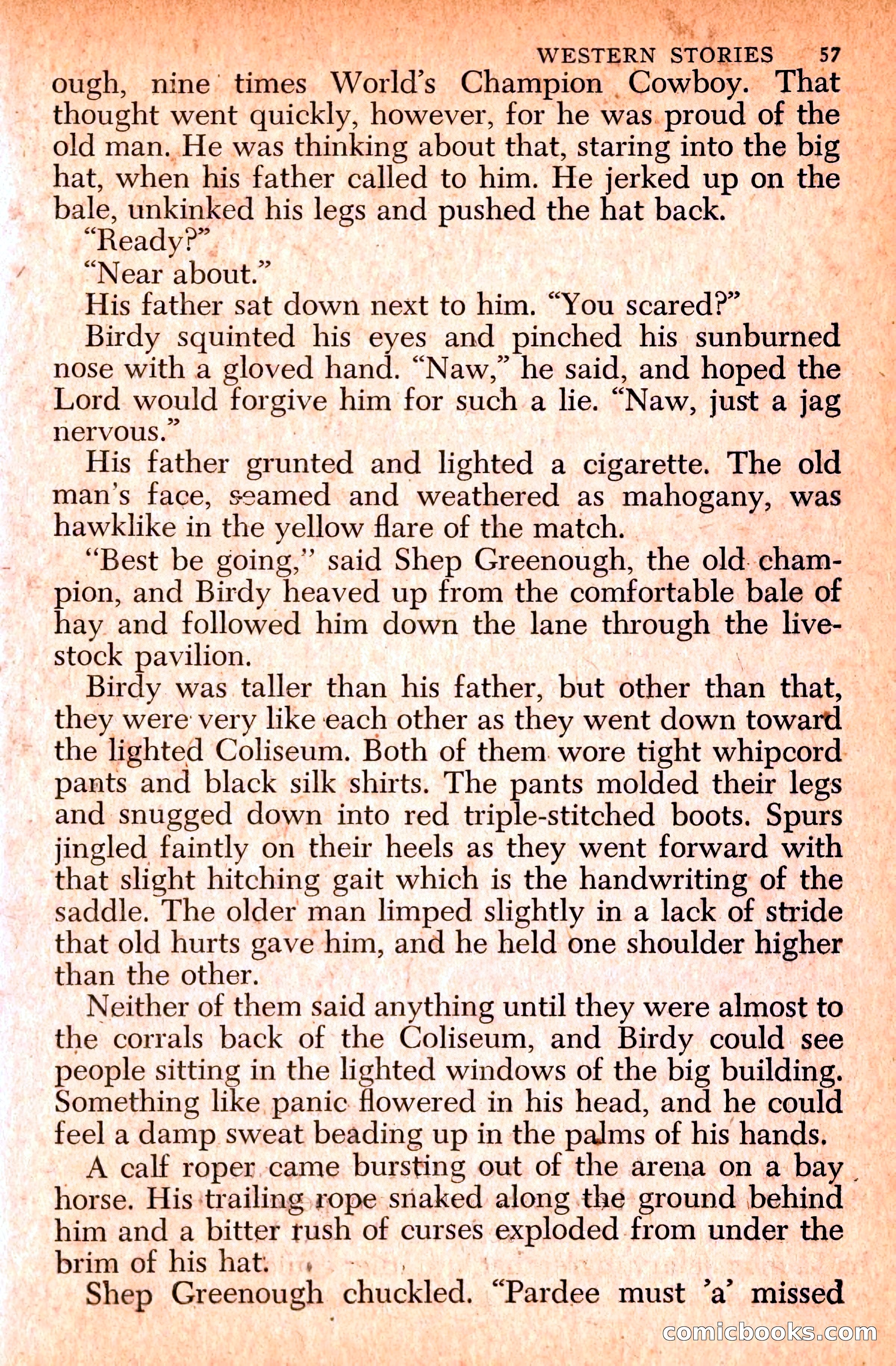 Western Stories, Dell 153 — page 61 of 200