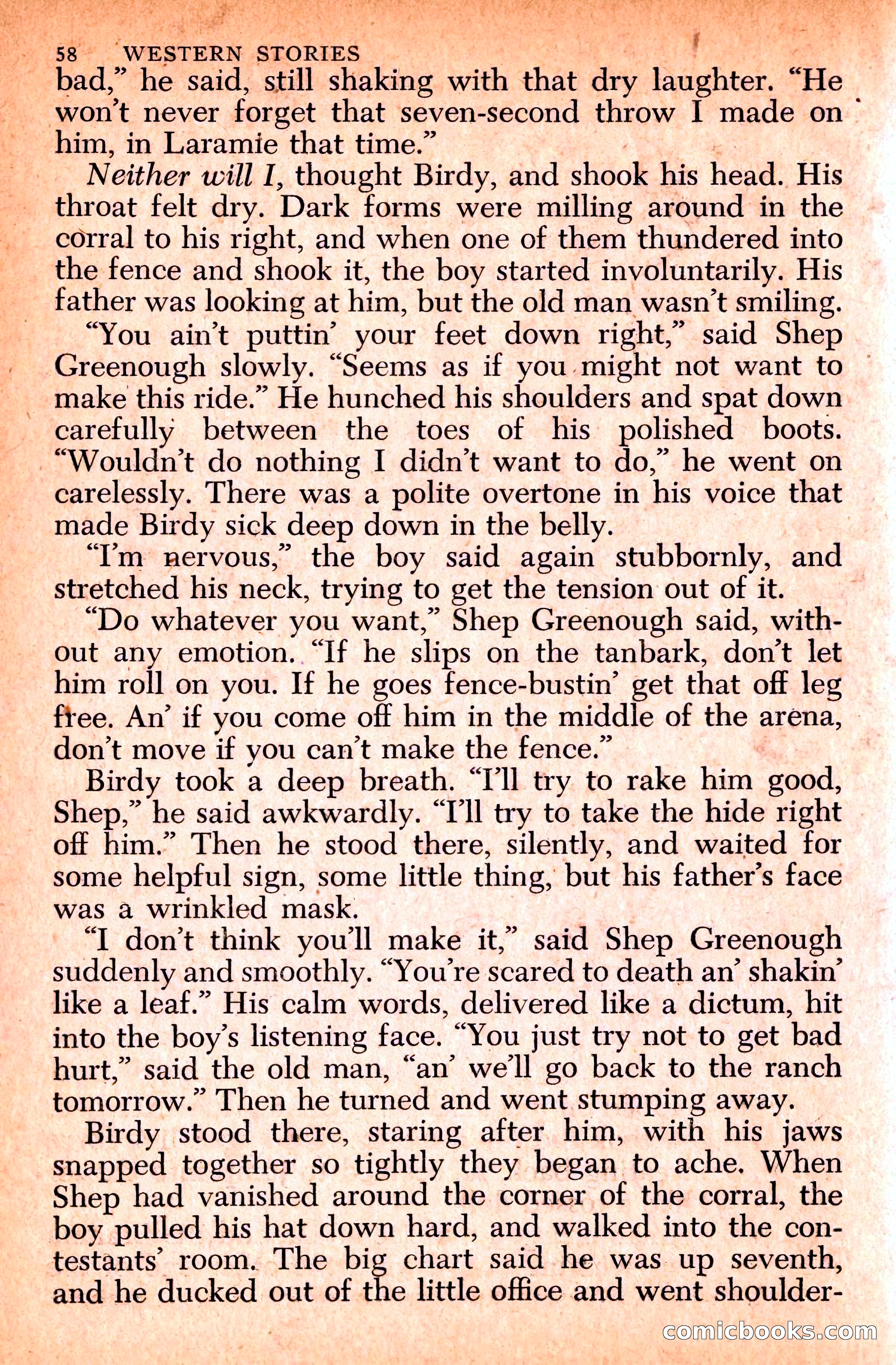 Western Stories, Dell 153 — page 62 of 200