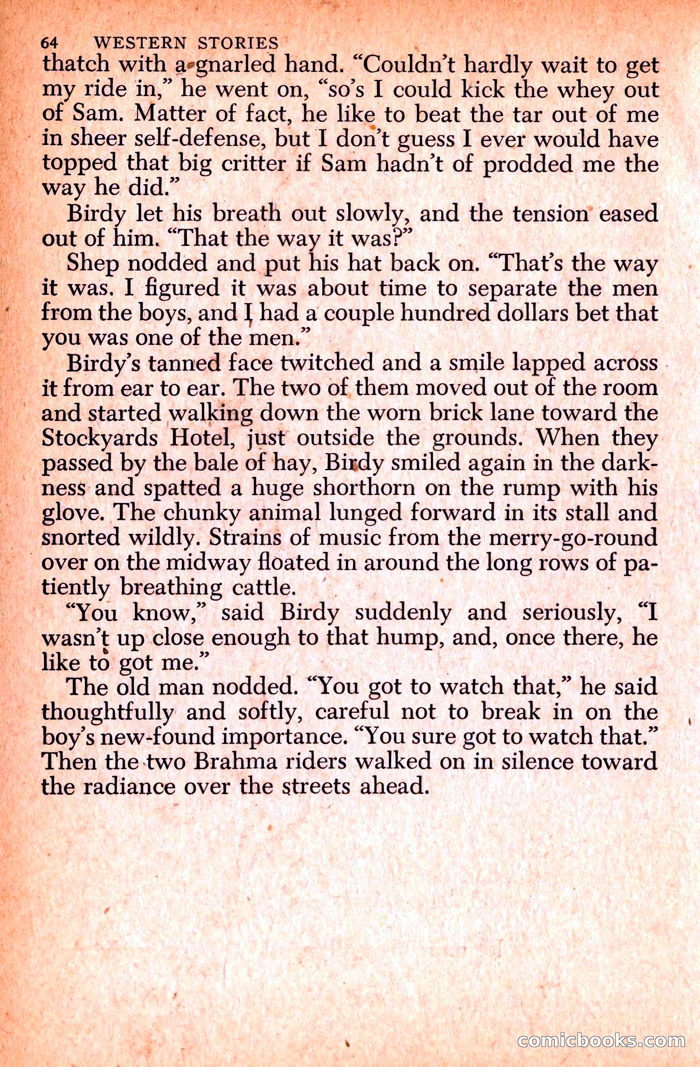 Western Stories, Dell 153 — page 68 of 200
