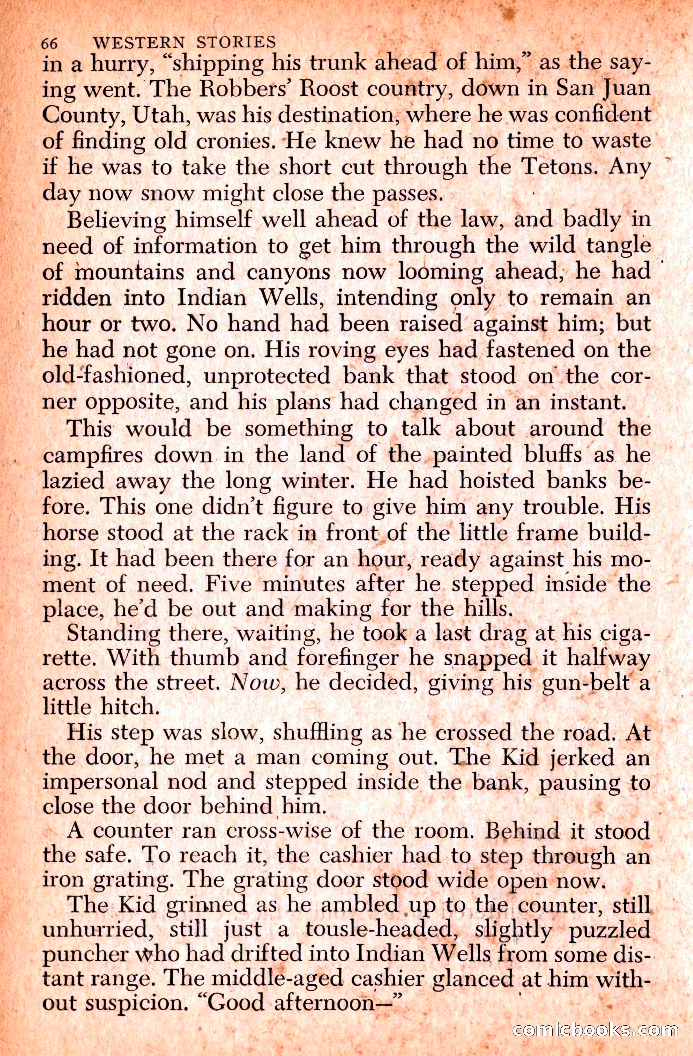 Western Stories, Dell 153 — page 70 of 200