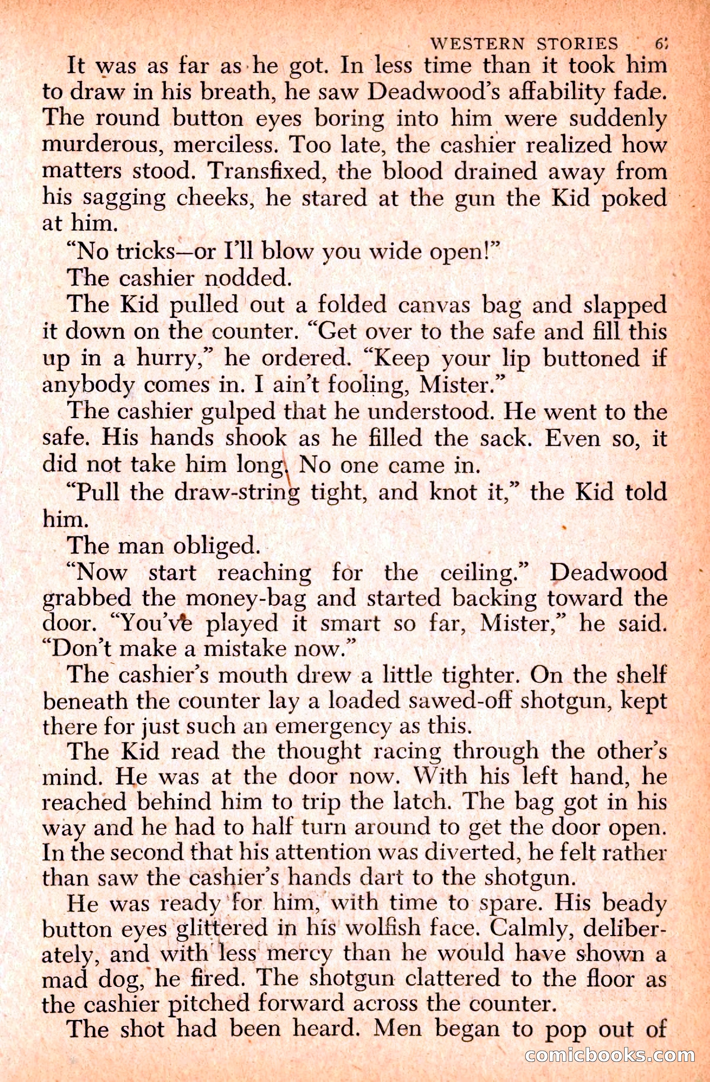 Western Stories, Dell 153 — page 71 of 200