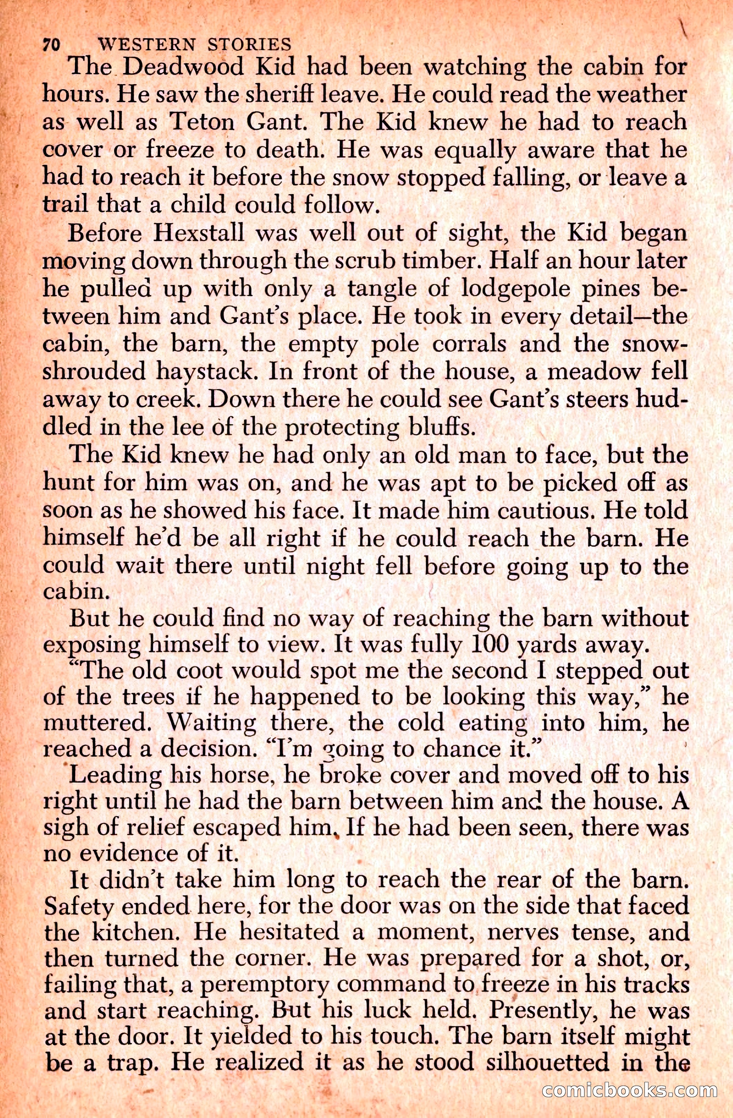 Western Stories, Dell 153 — page 74 of 200