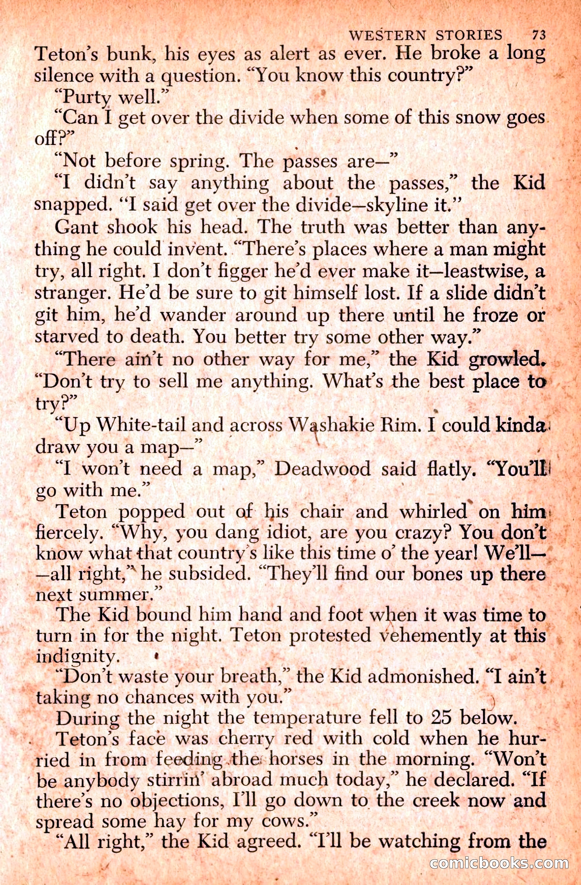 Western Stories, Dell 153 — page 77 of 200