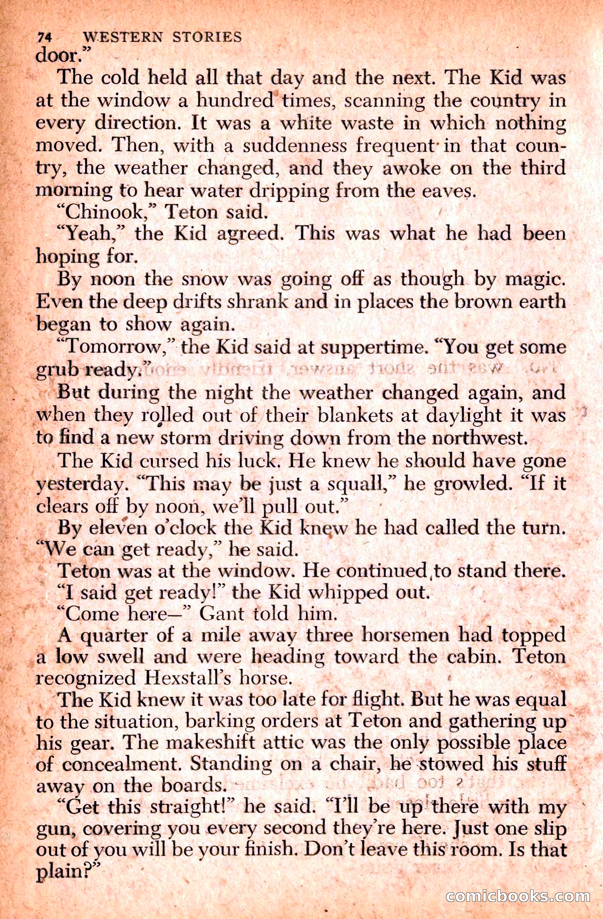 Western Stories, Dell 153 — page 78 of 200