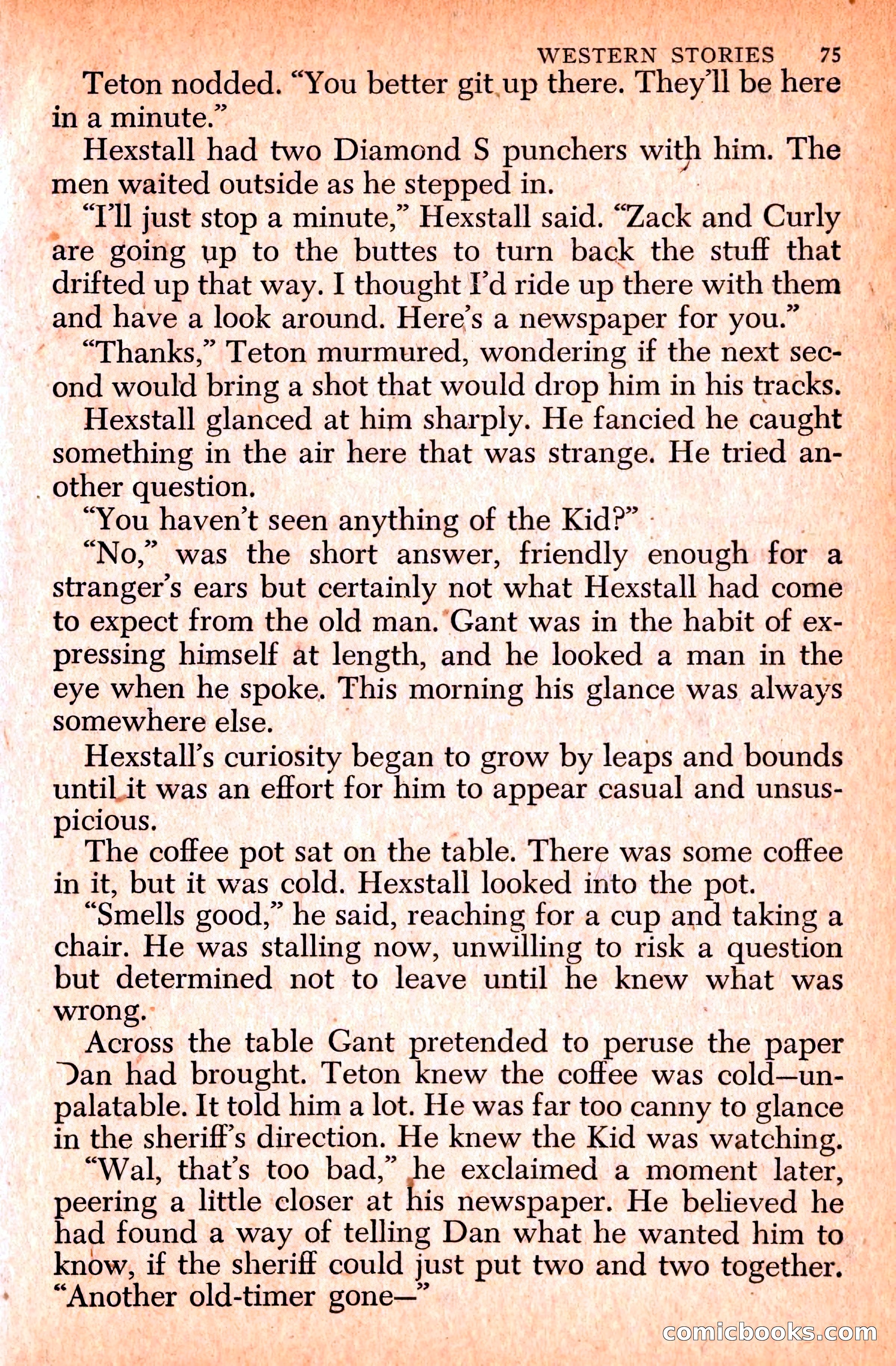 Western Stories, Dell 153 — page 79 of 200