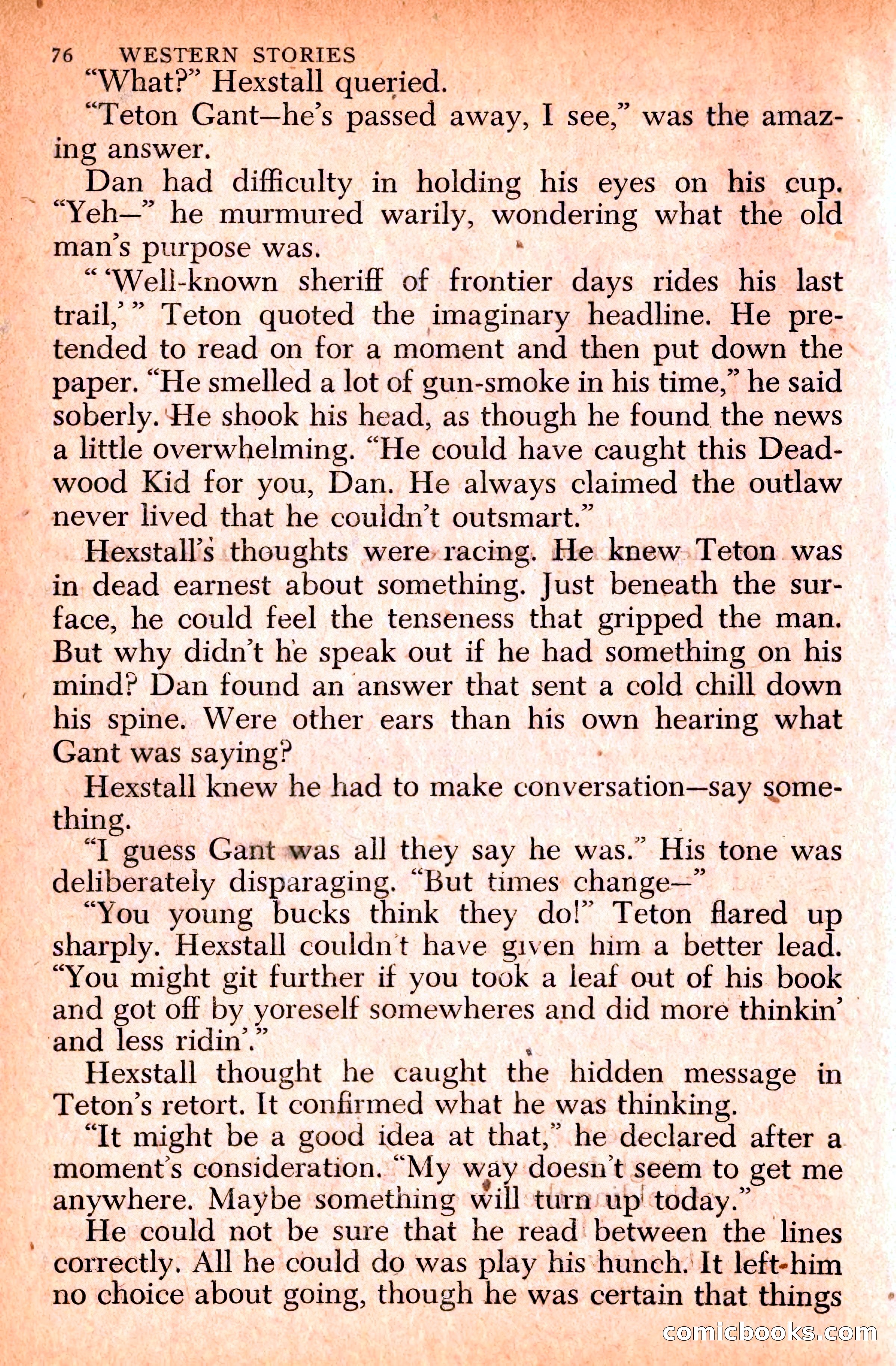 Western Stories, Dell 153 — page 80 of 200