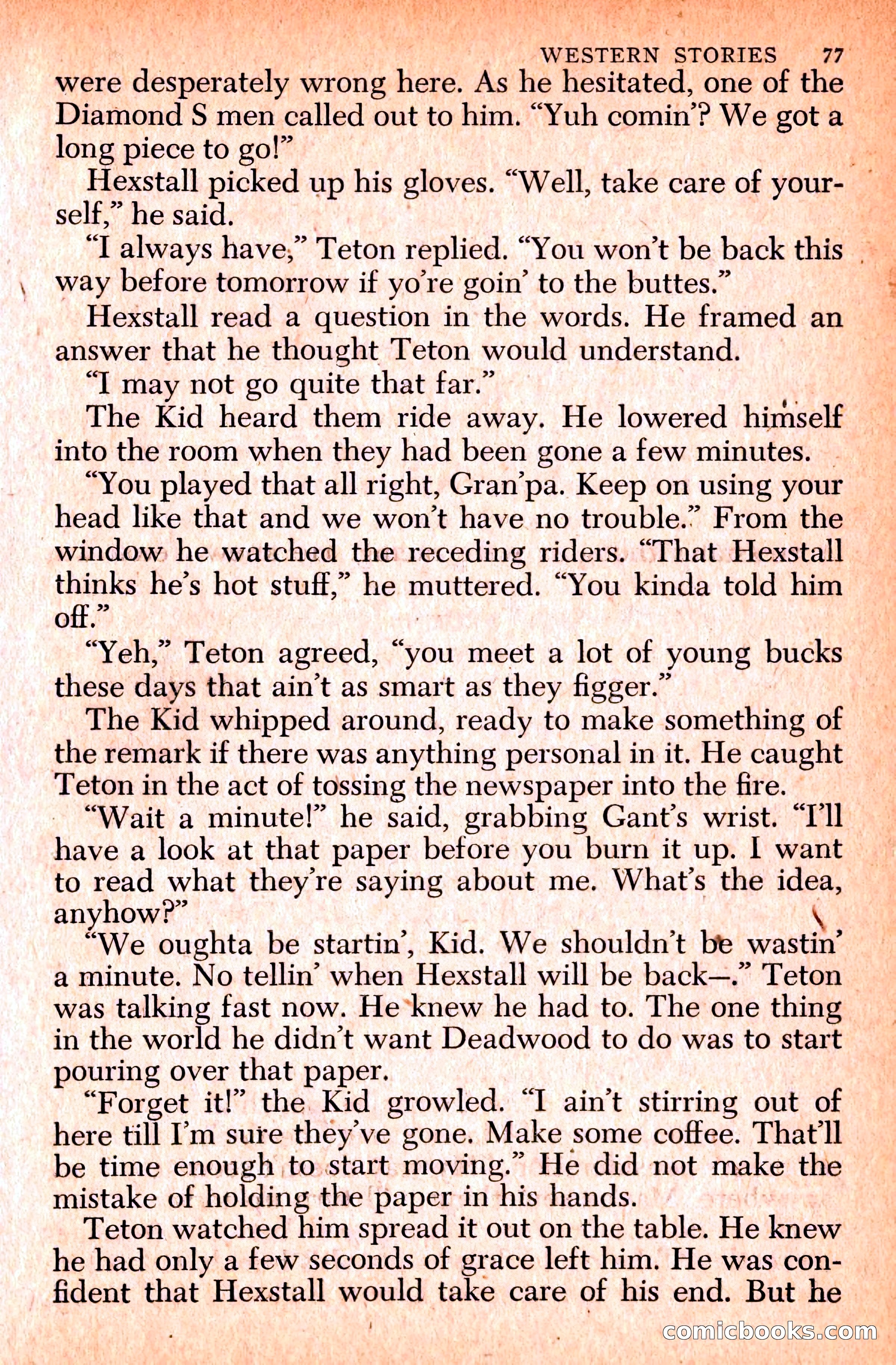 Western Stories, Dell 153 — page 81 of 200