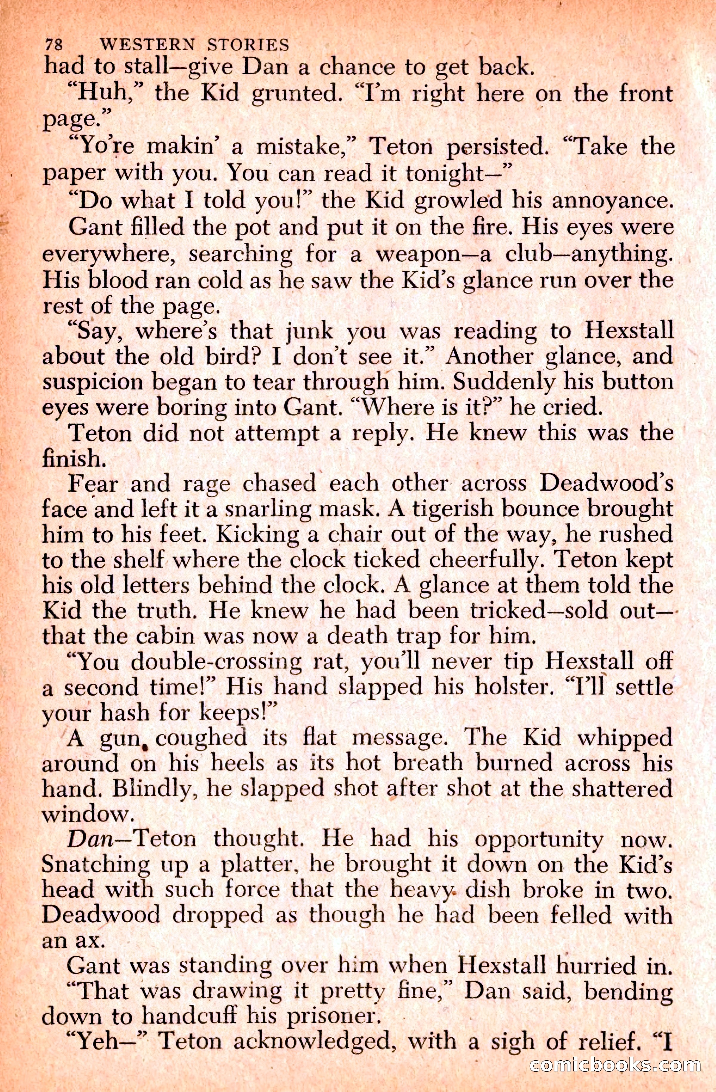 Western Stories, Dell 153 — page 82 of 200