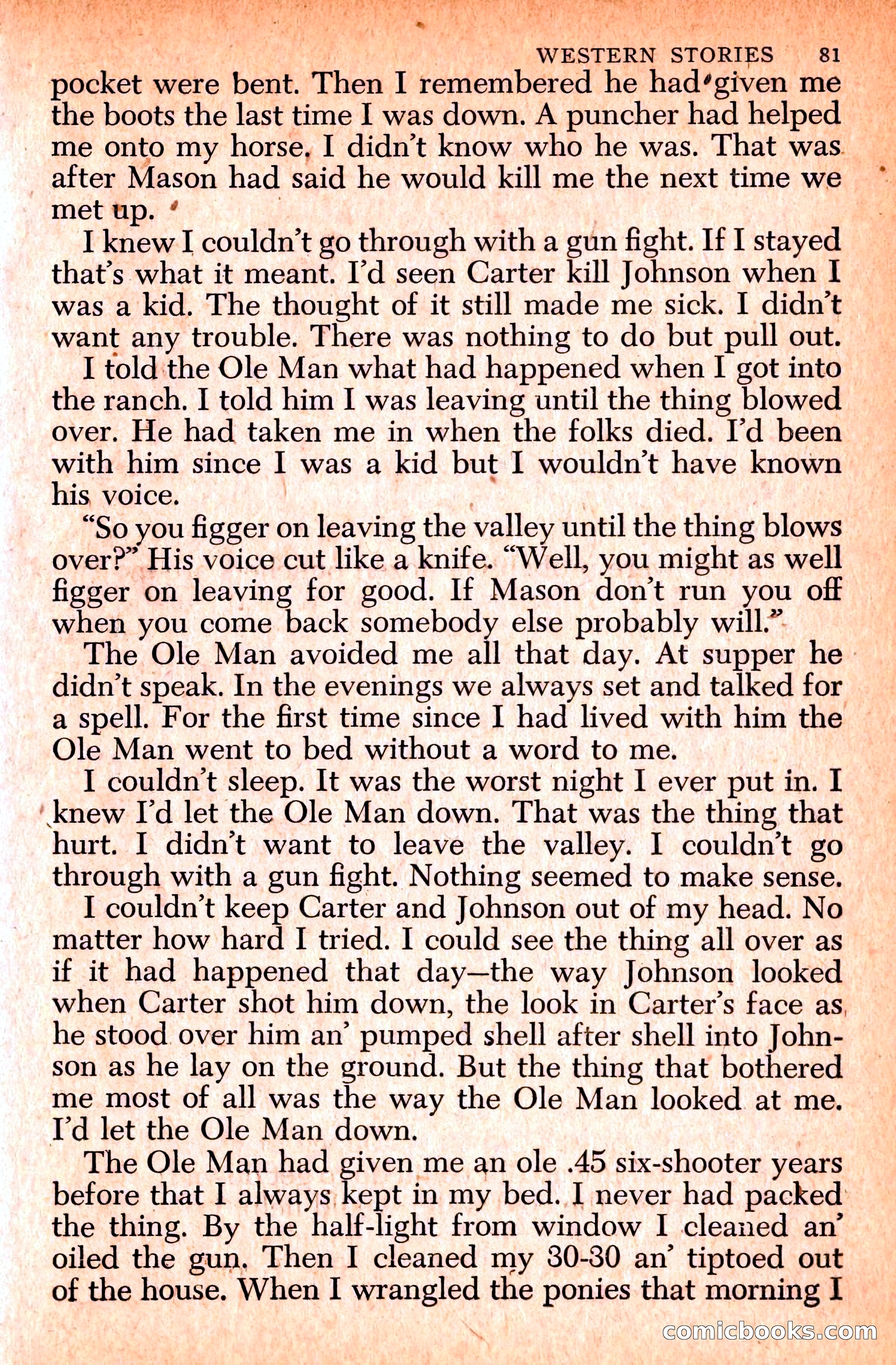 Western Stories, Dell 153 — page 85 of 200