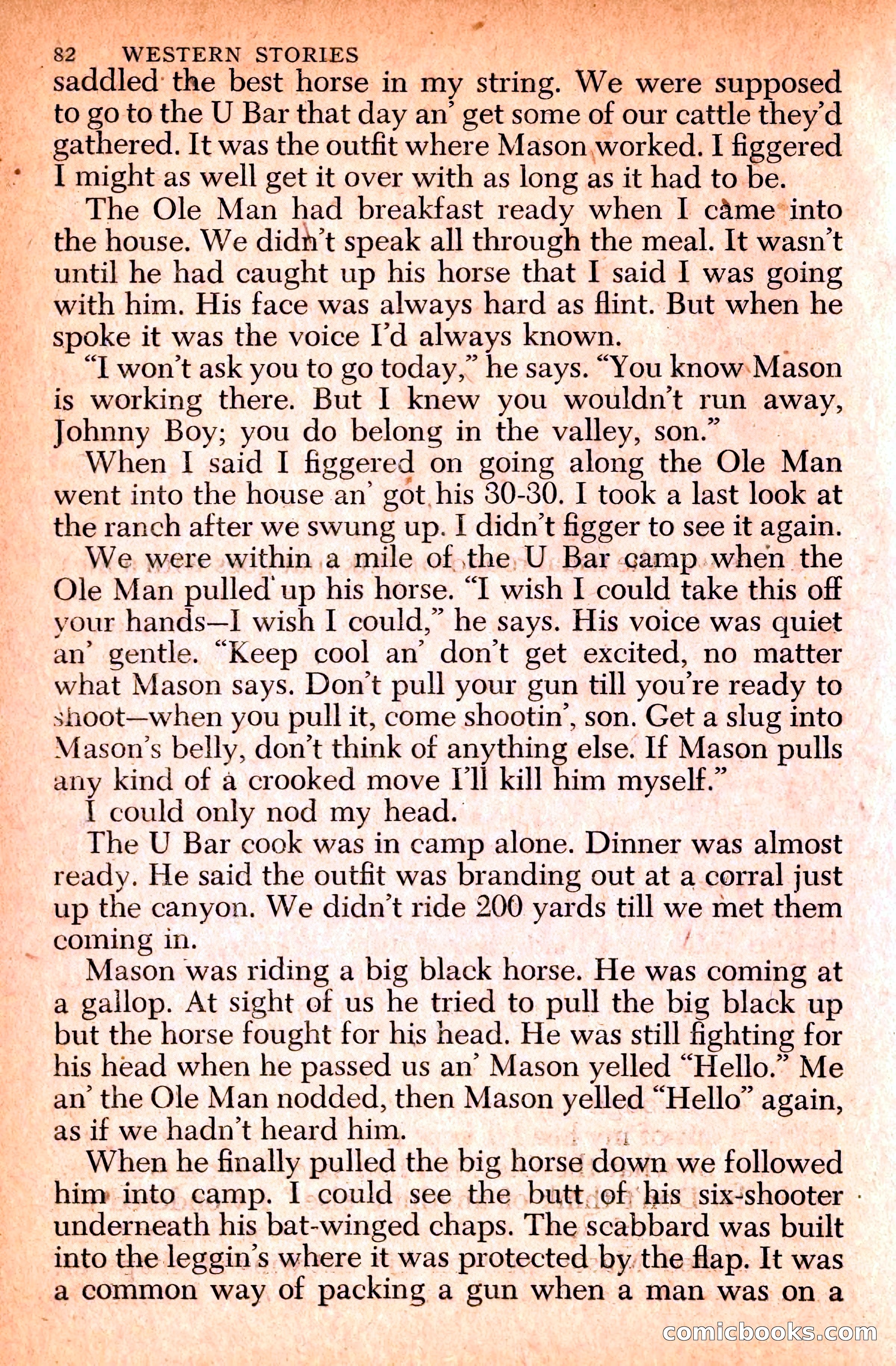 Western Stories, Dell 153 — page 86 of 200