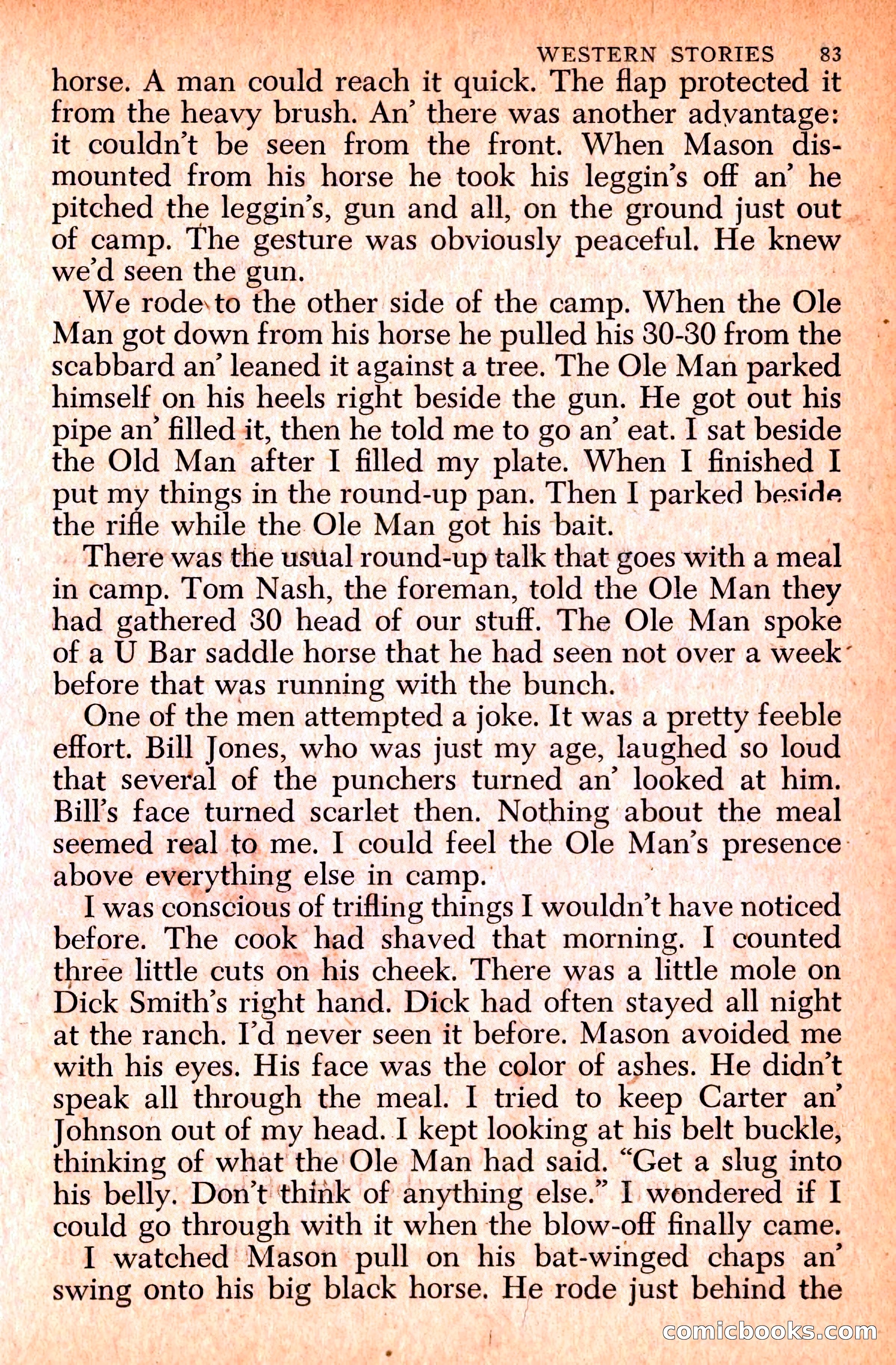 Western Stories, Dell 153 — page 87 of 200