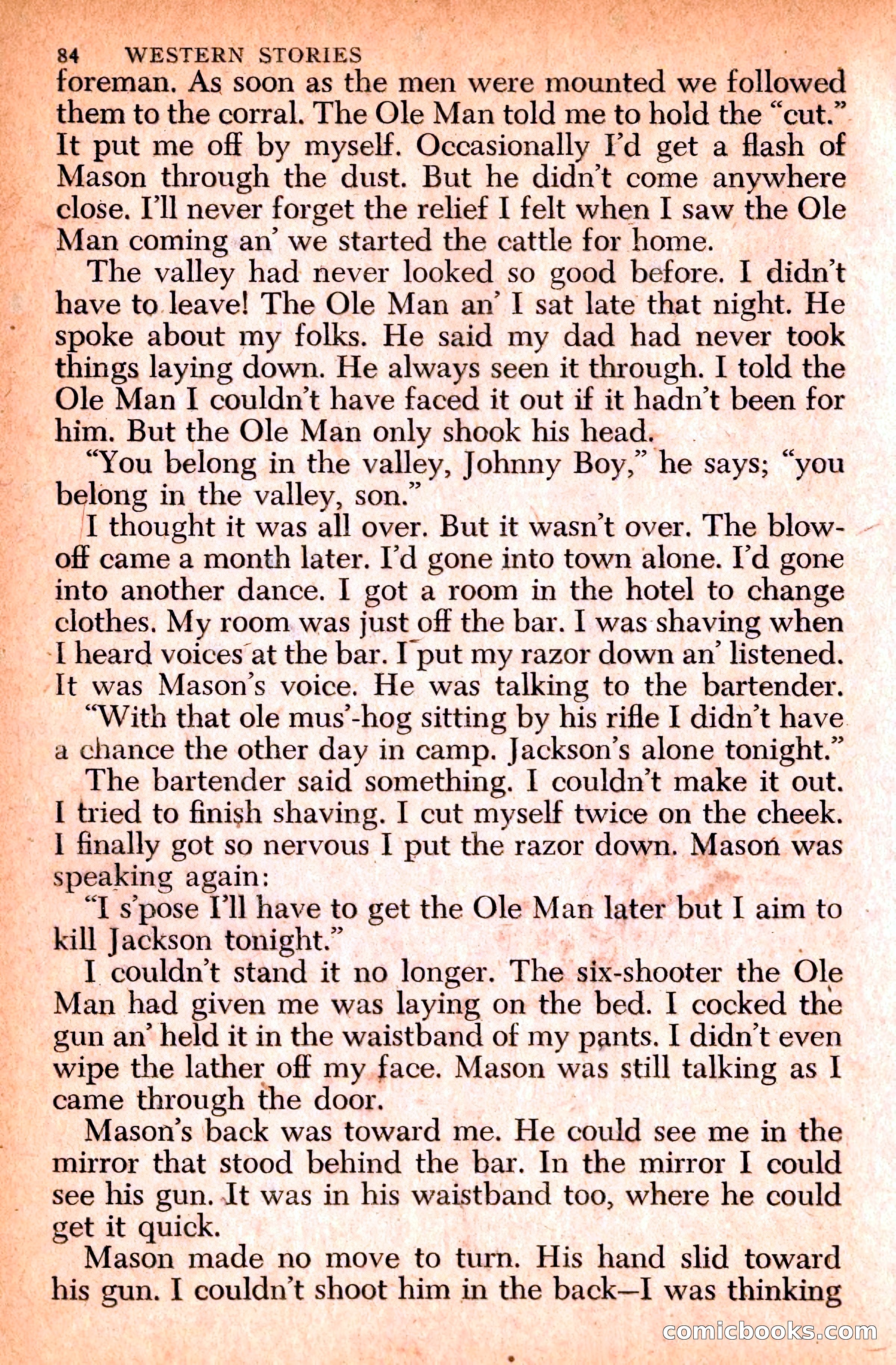 Western Stories, Dell 153 — page 88 of 200