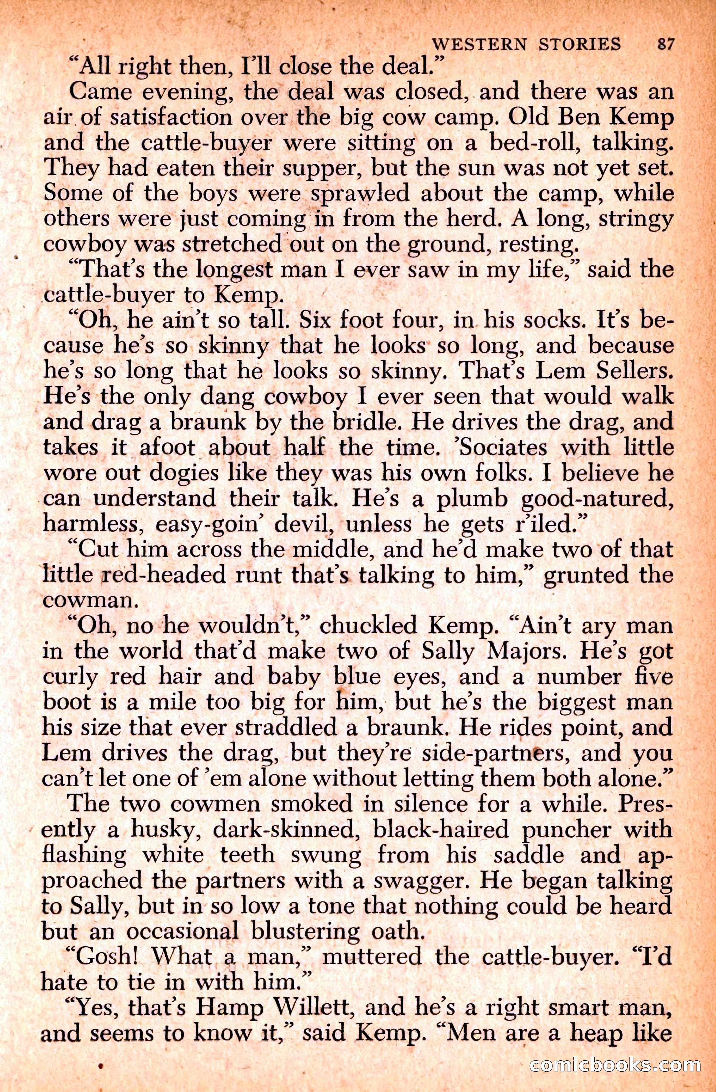 Western Stories, Dell 153 — page 91 of 200