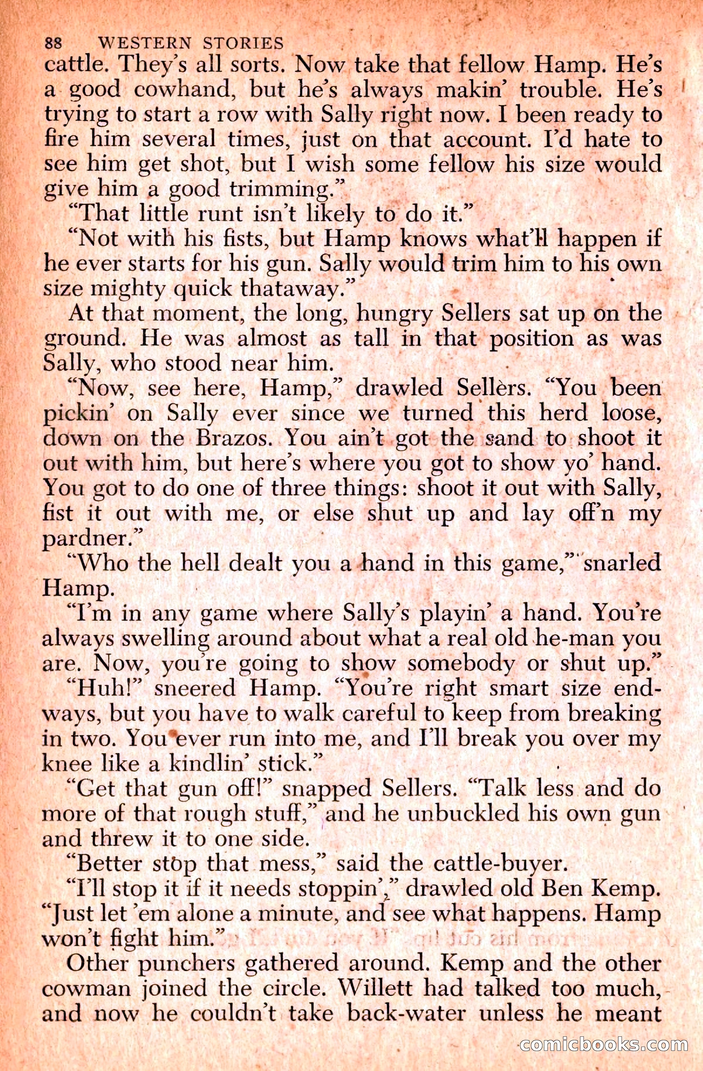Western Stories, Dell 153 — page 92 of 200