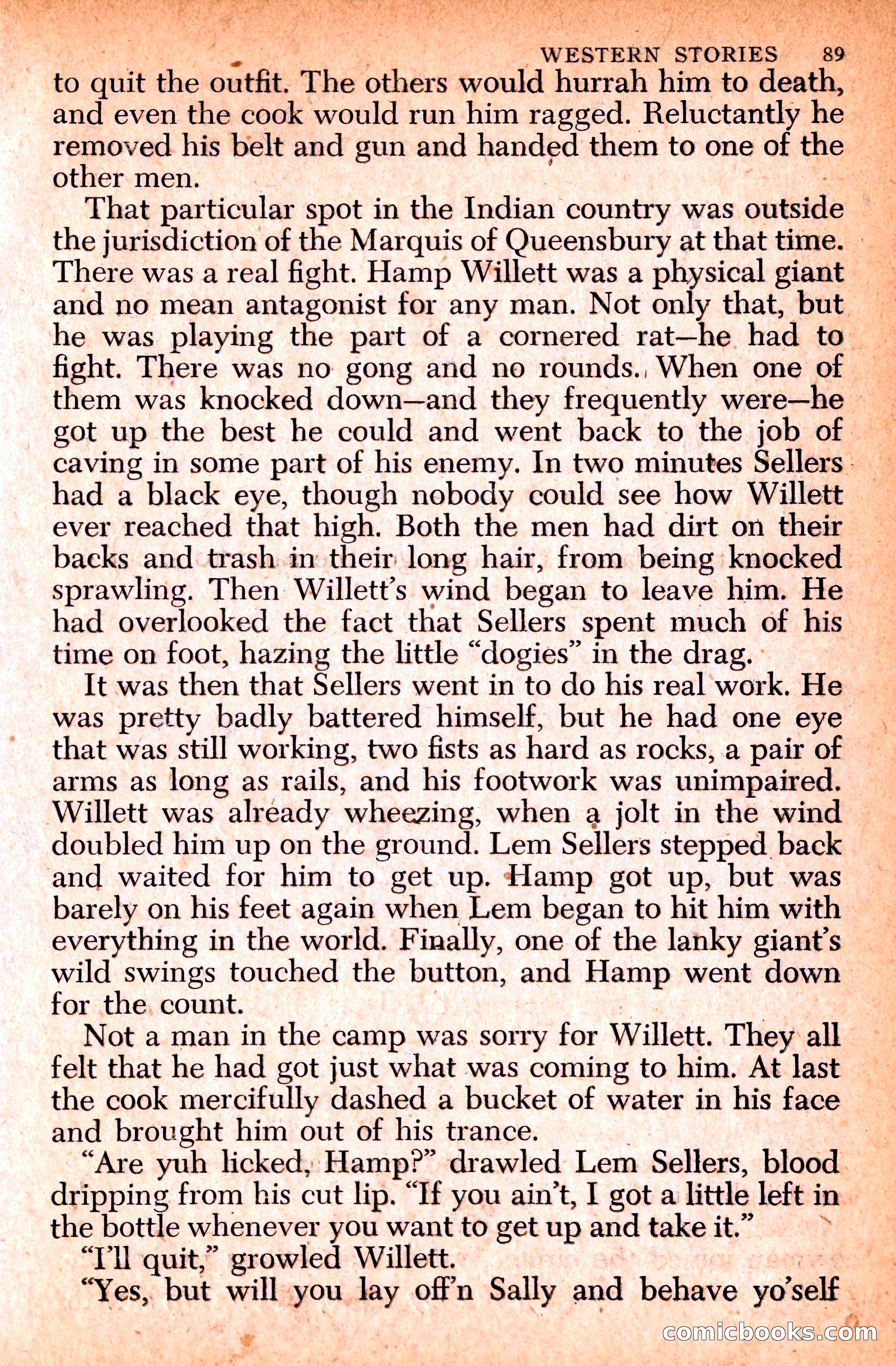 Western Stories, Dell 153 — page 93 of 200