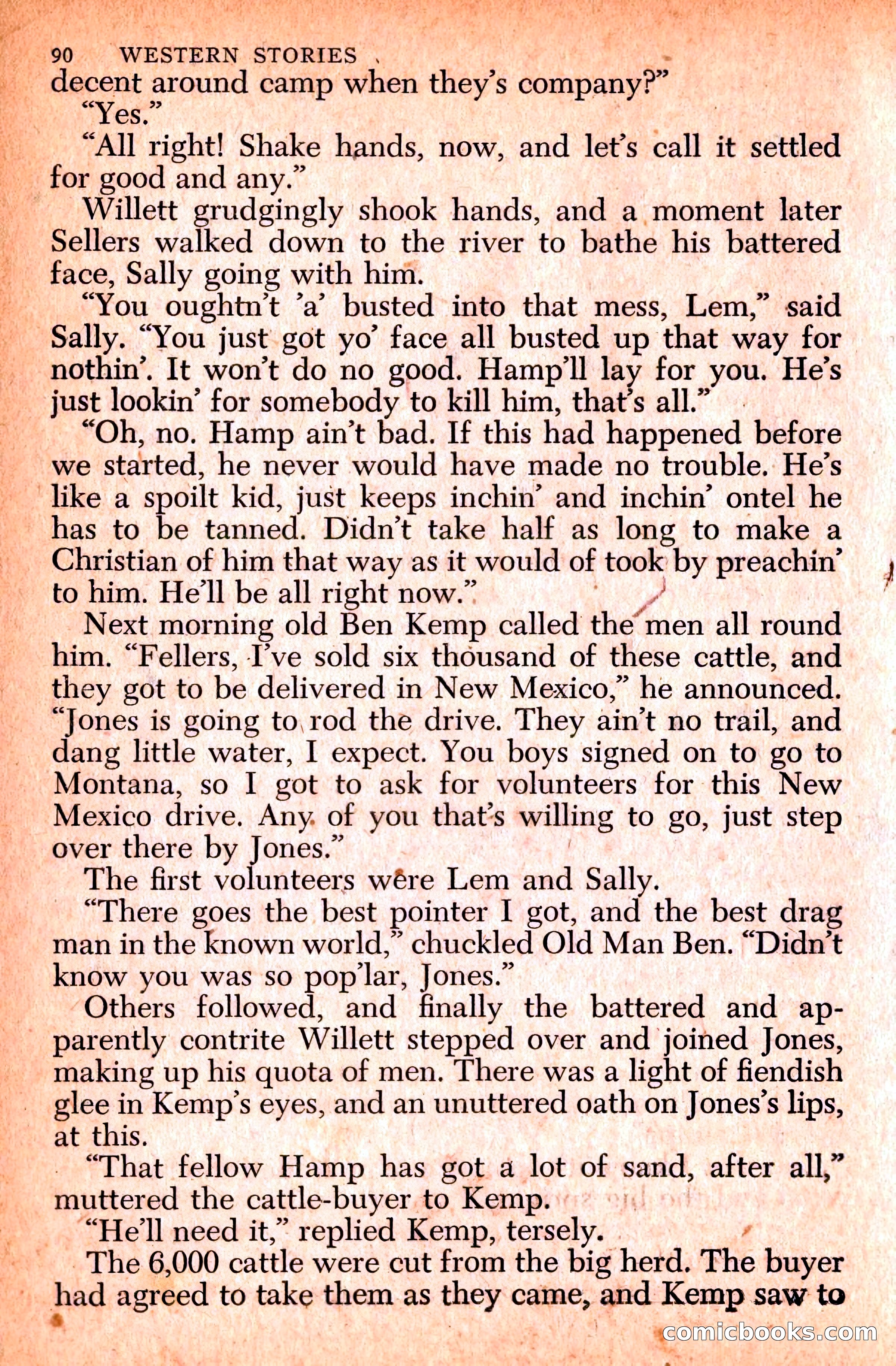 Western Stories, Dell 153 — page 94 of 200