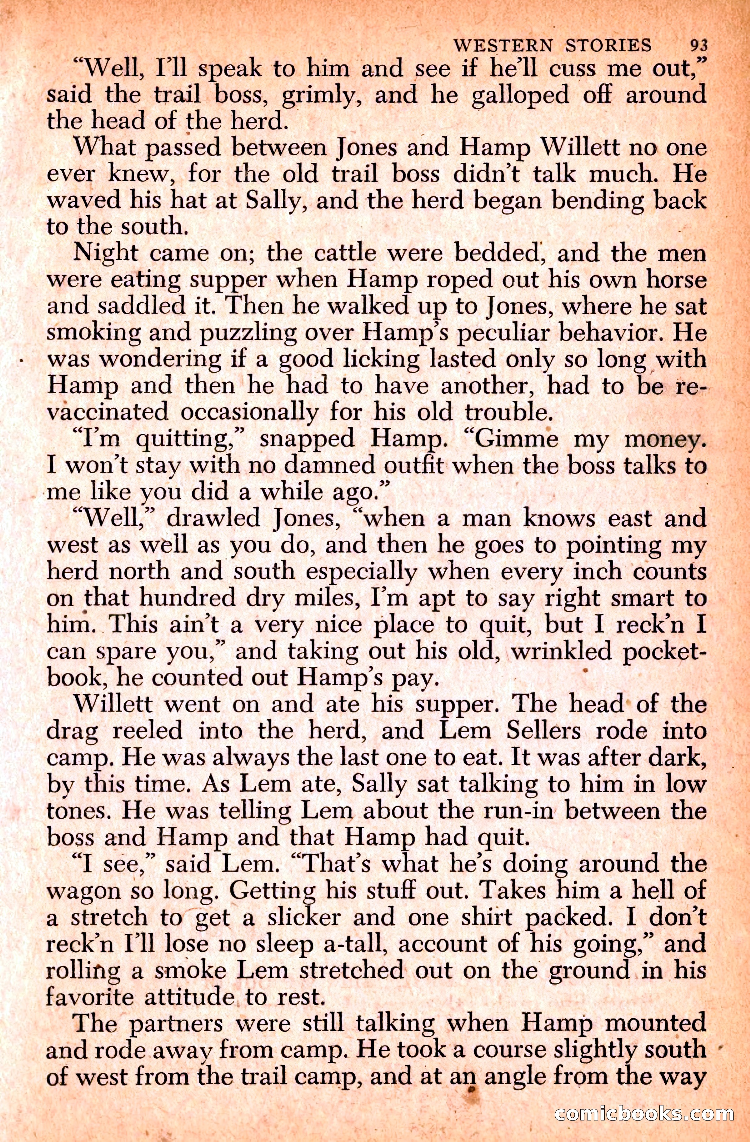 Western Stories, Dell 153 — page 97 of 200