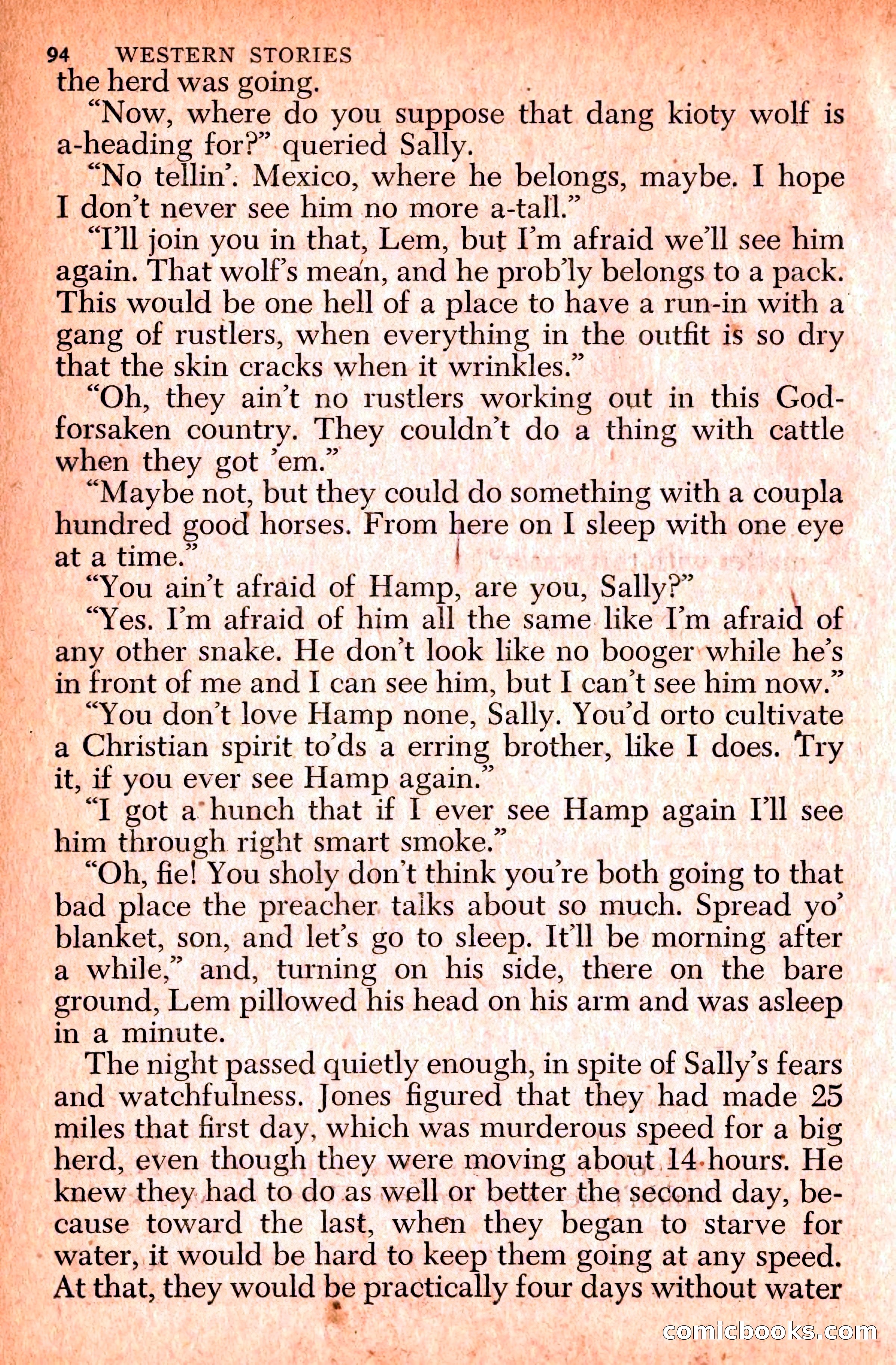 Western Stories, Dell 153 — page 98 of 200