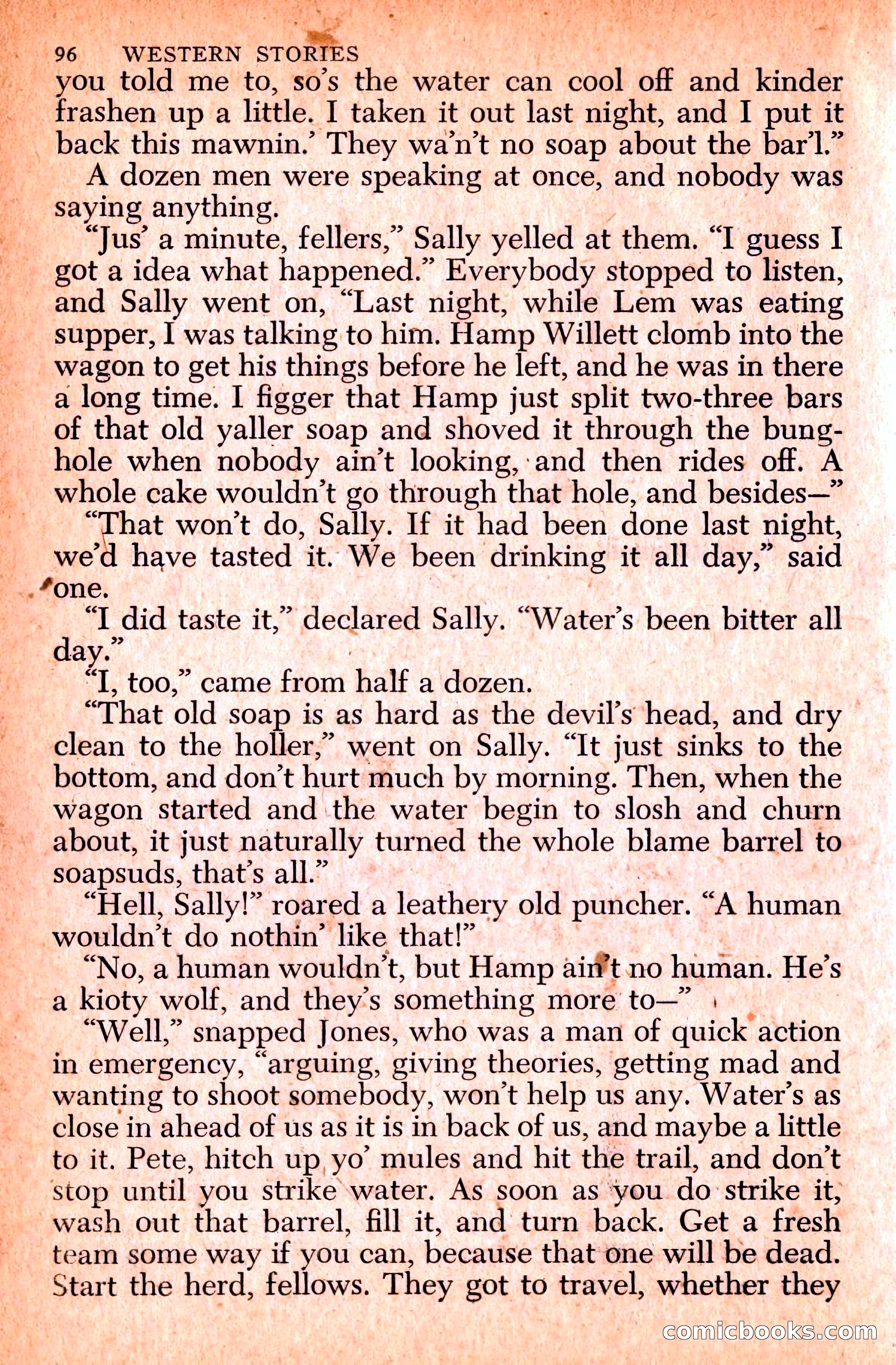 Western Stories, Dell 153 — page 100 of 200