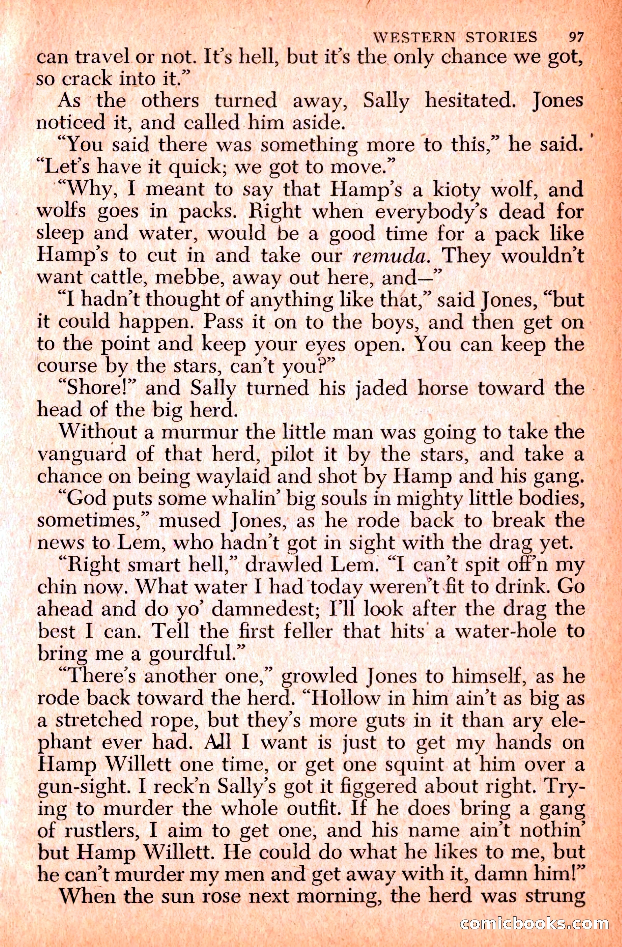 Western Stories, Dell 153 — page 101 of 200