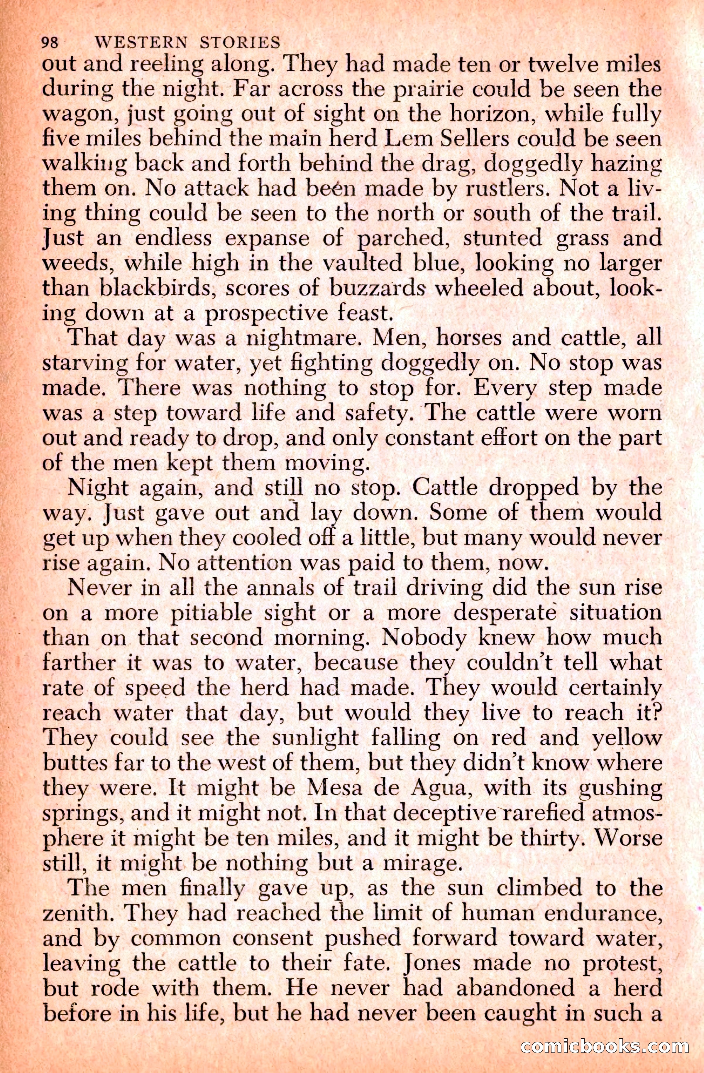 Western Stories, Dell 153 — page 102 of 200