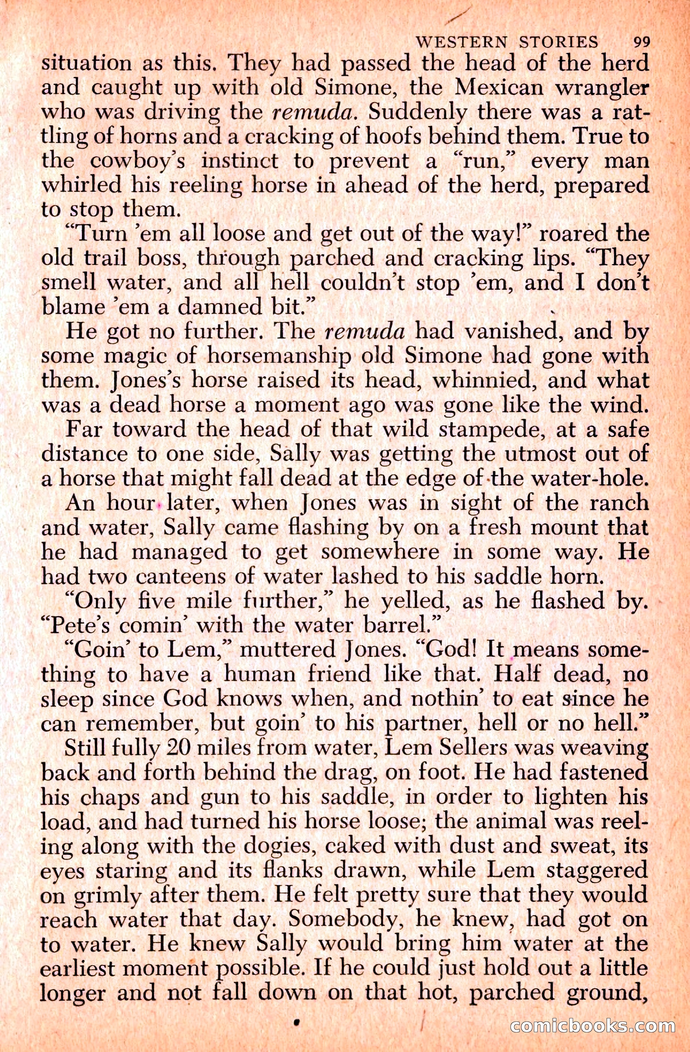 Western Stories, Dell 153 — page 103 of 200