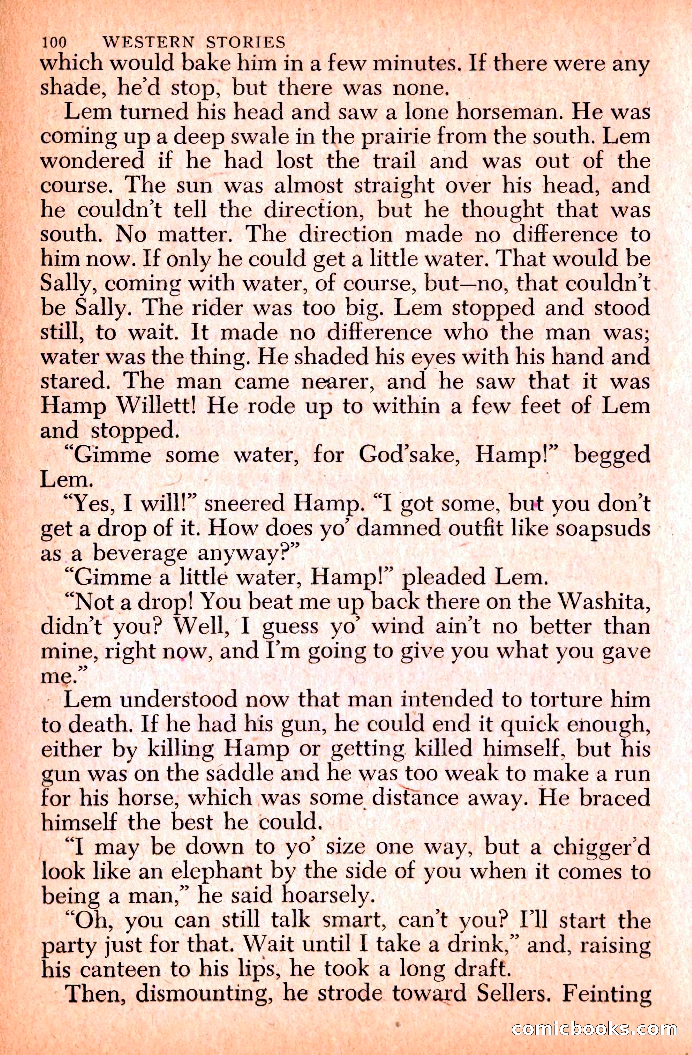 Western Stories, Dell 153 — page 104 of 200