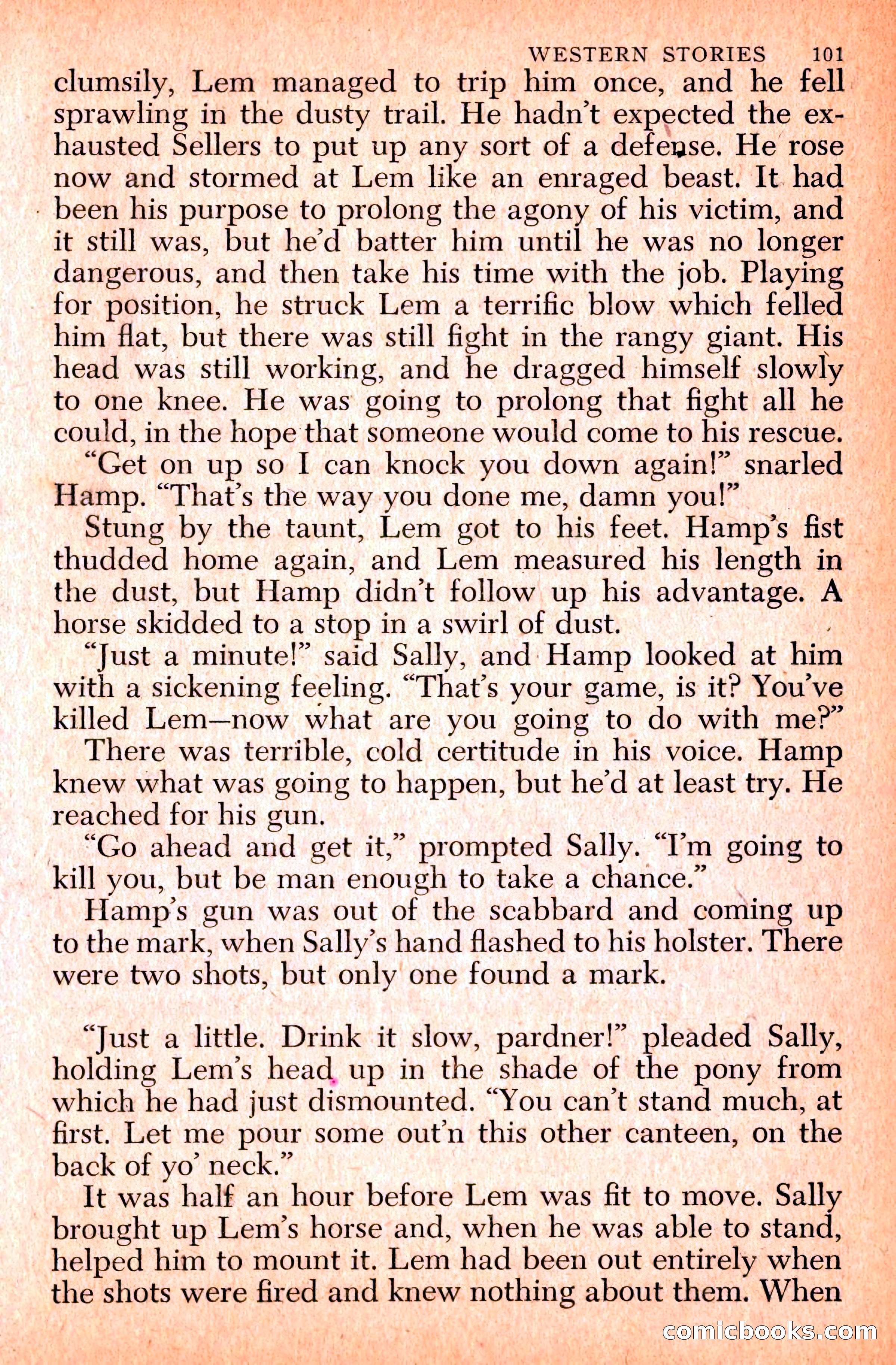 Western Stories, Dell 153 — page 105 of 200