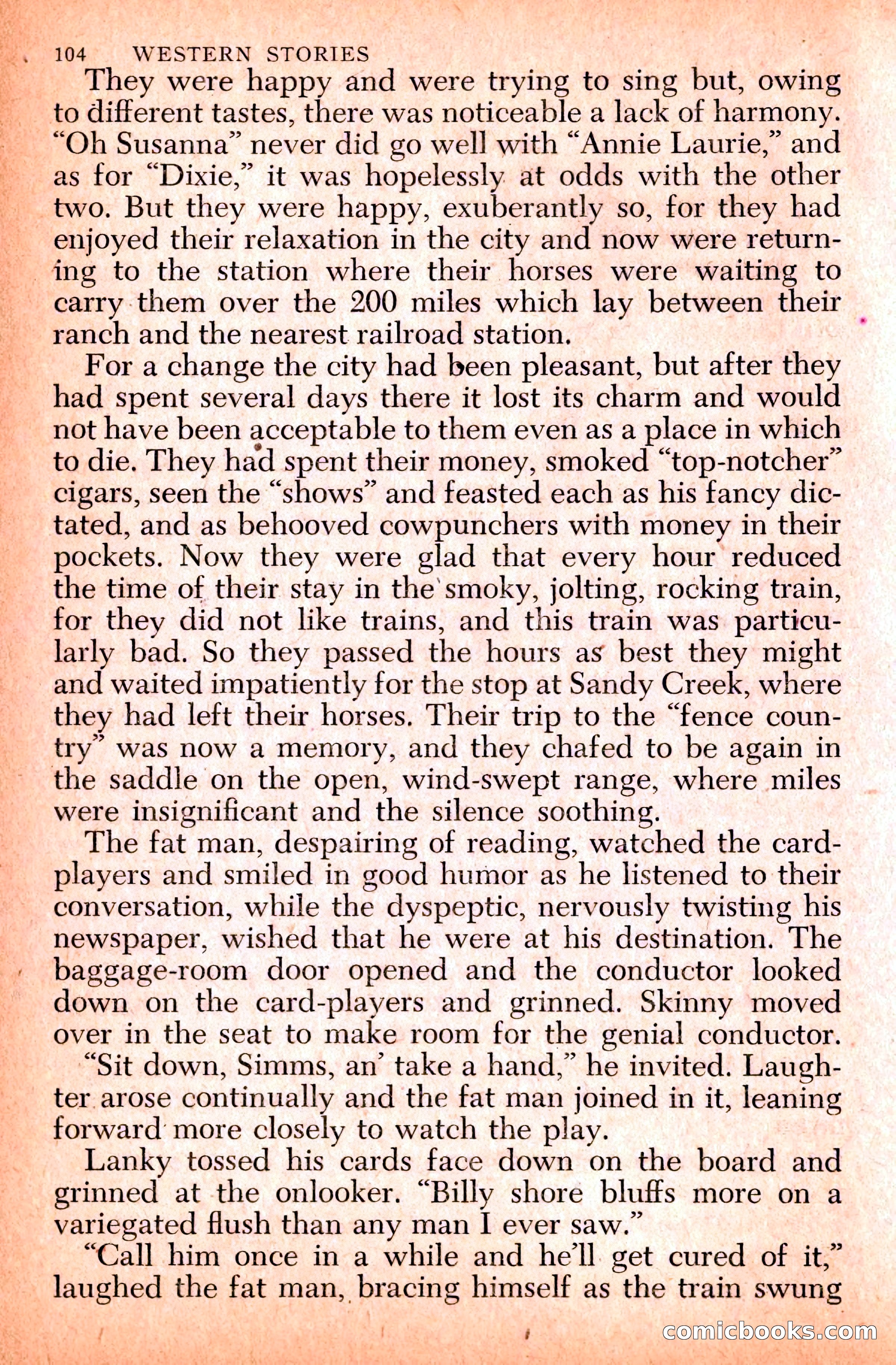 Western Stories, Dell 153 — page 108 of 200