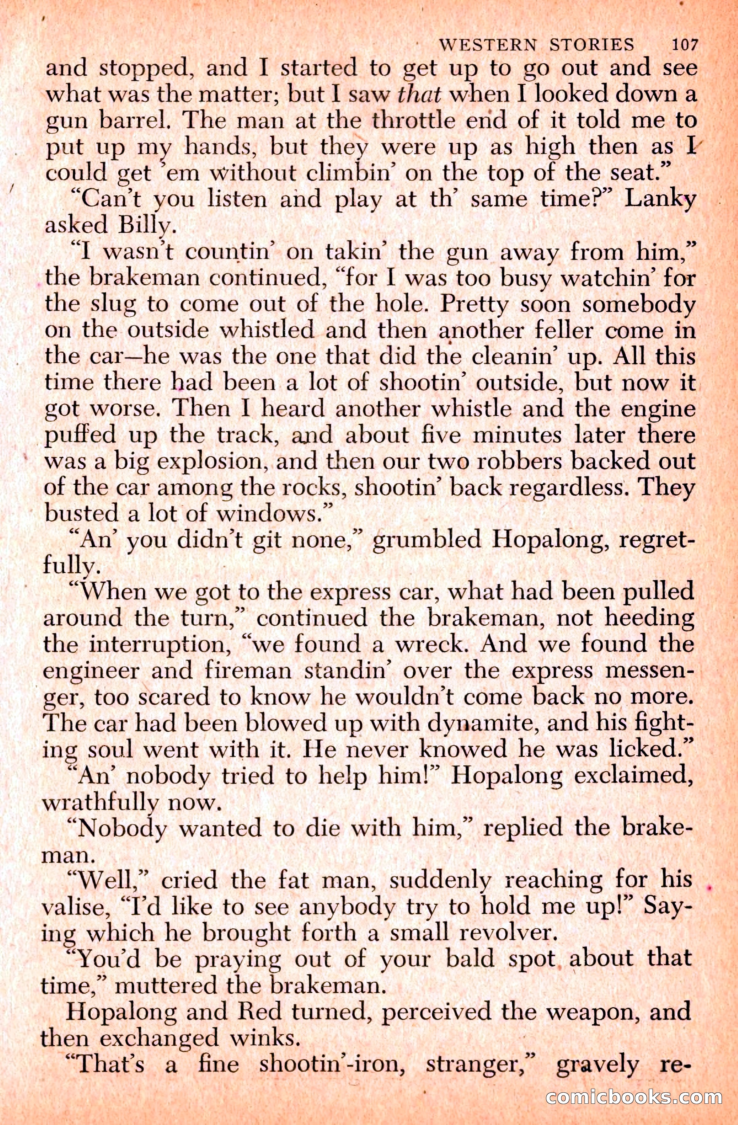 Western Stories, Dell 153 — page 111 of 200
