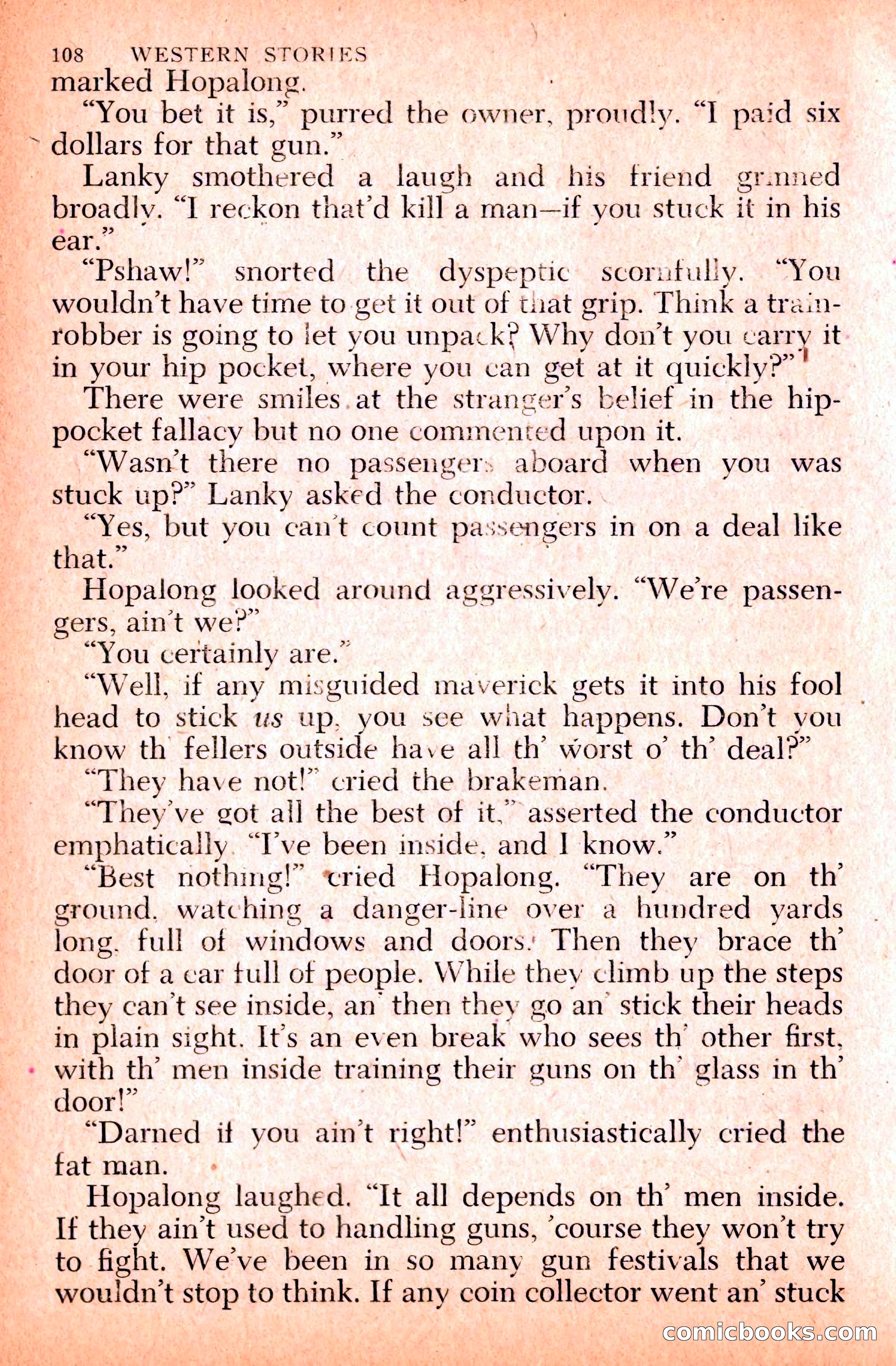 Western Stories, Dell 153 — page 112 of 200
