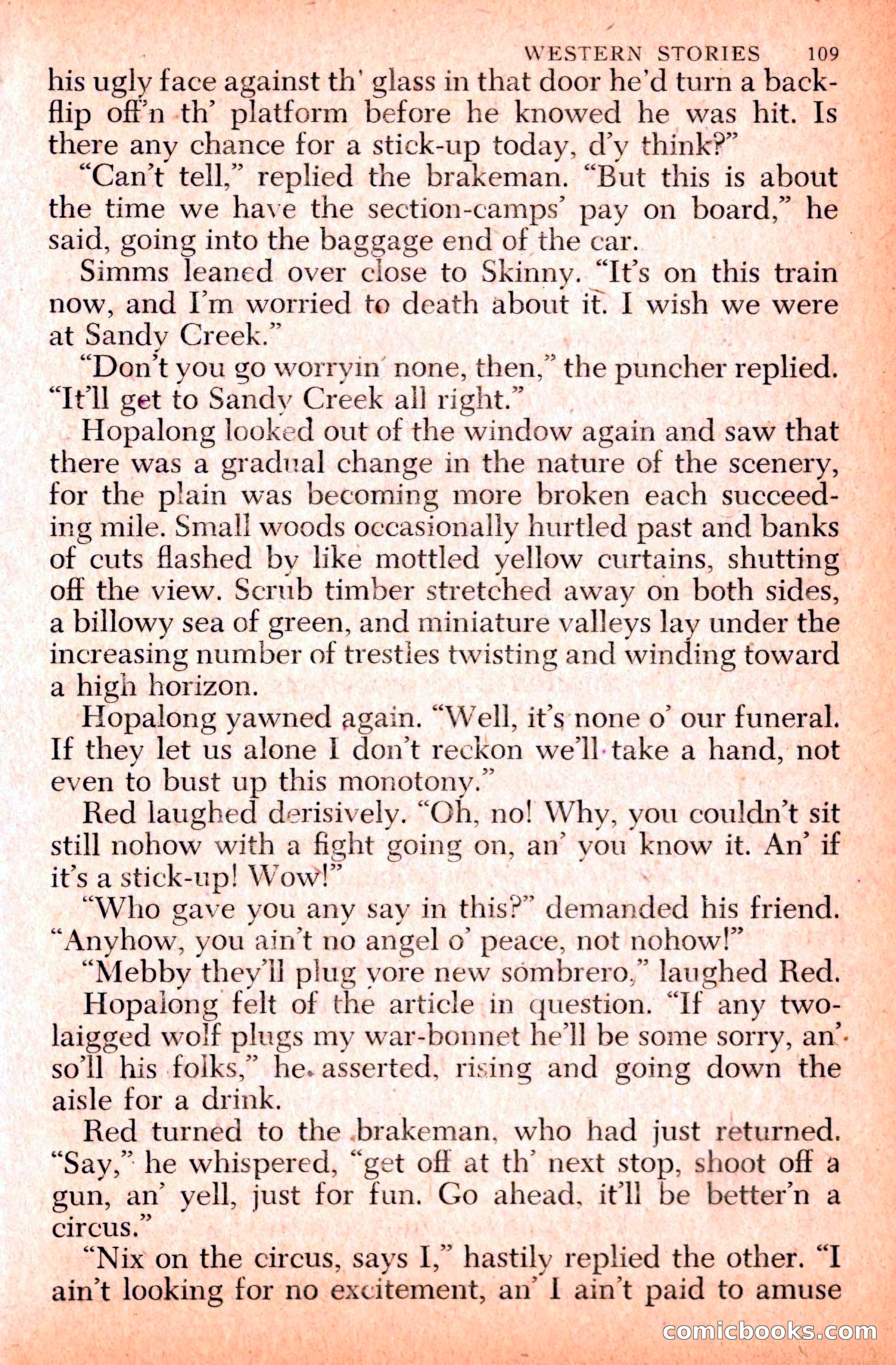 Western Stories, Dell 153 — page 113 of 200