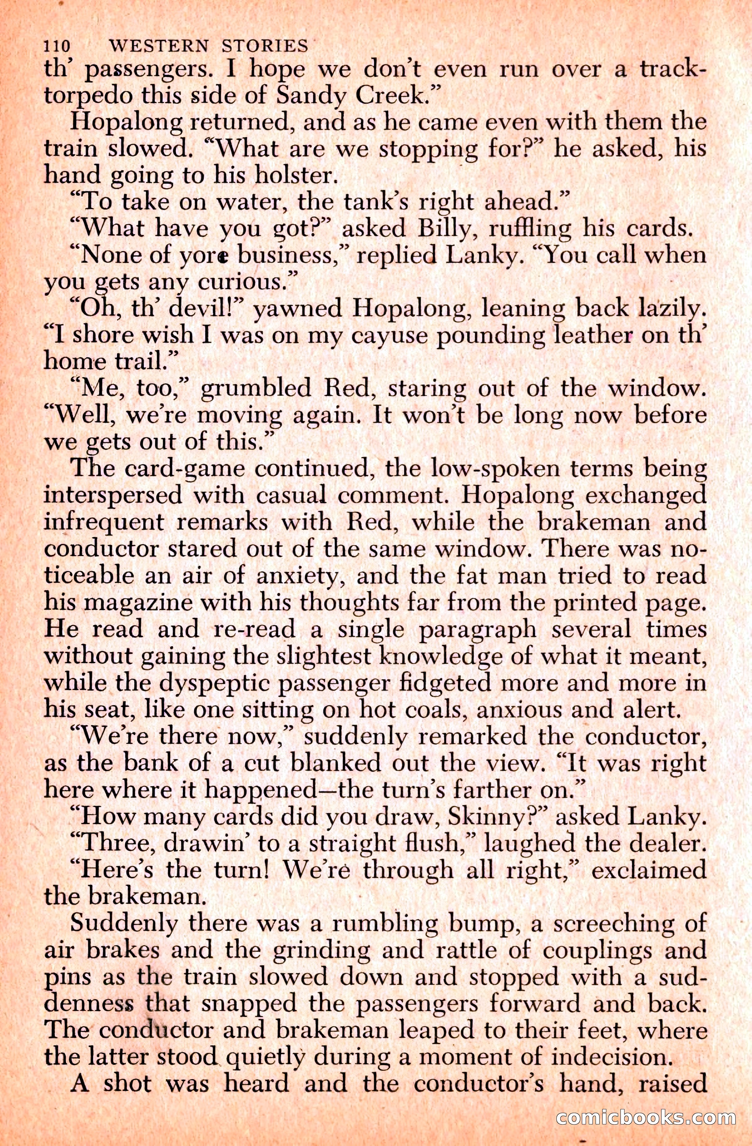 Western Stories, Dell 153 — page 114 of 200