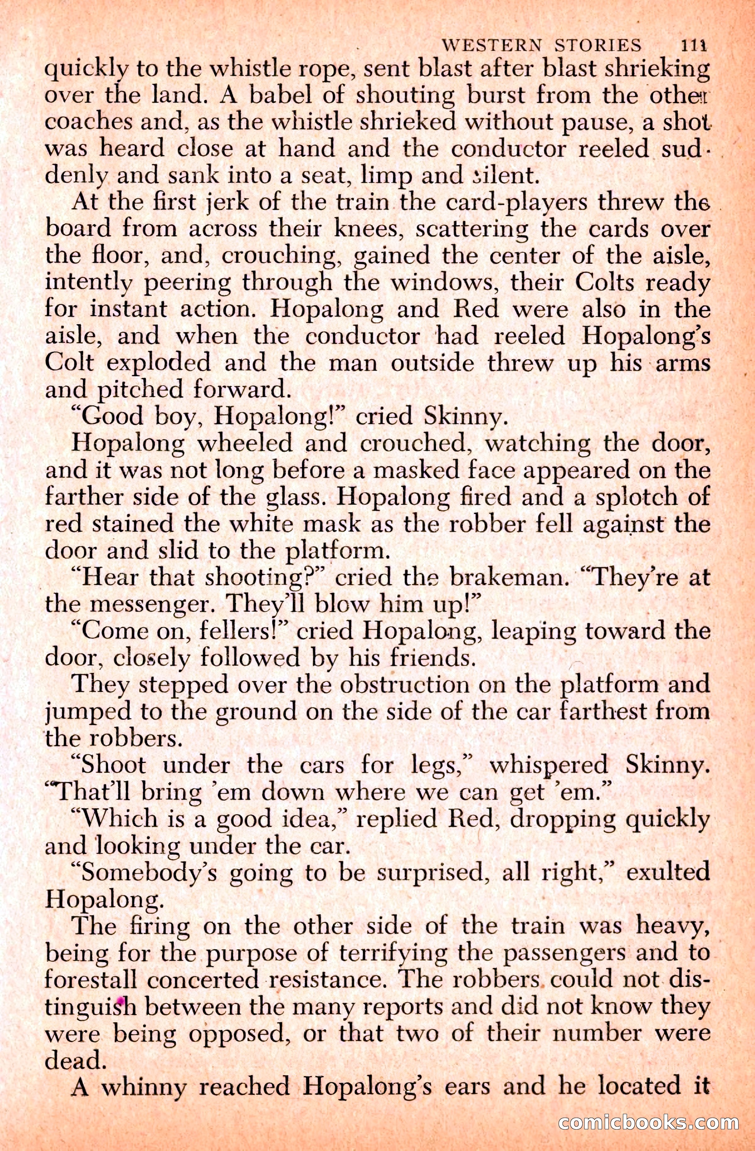 Western Stories, Dell 153 — page 115 of 200