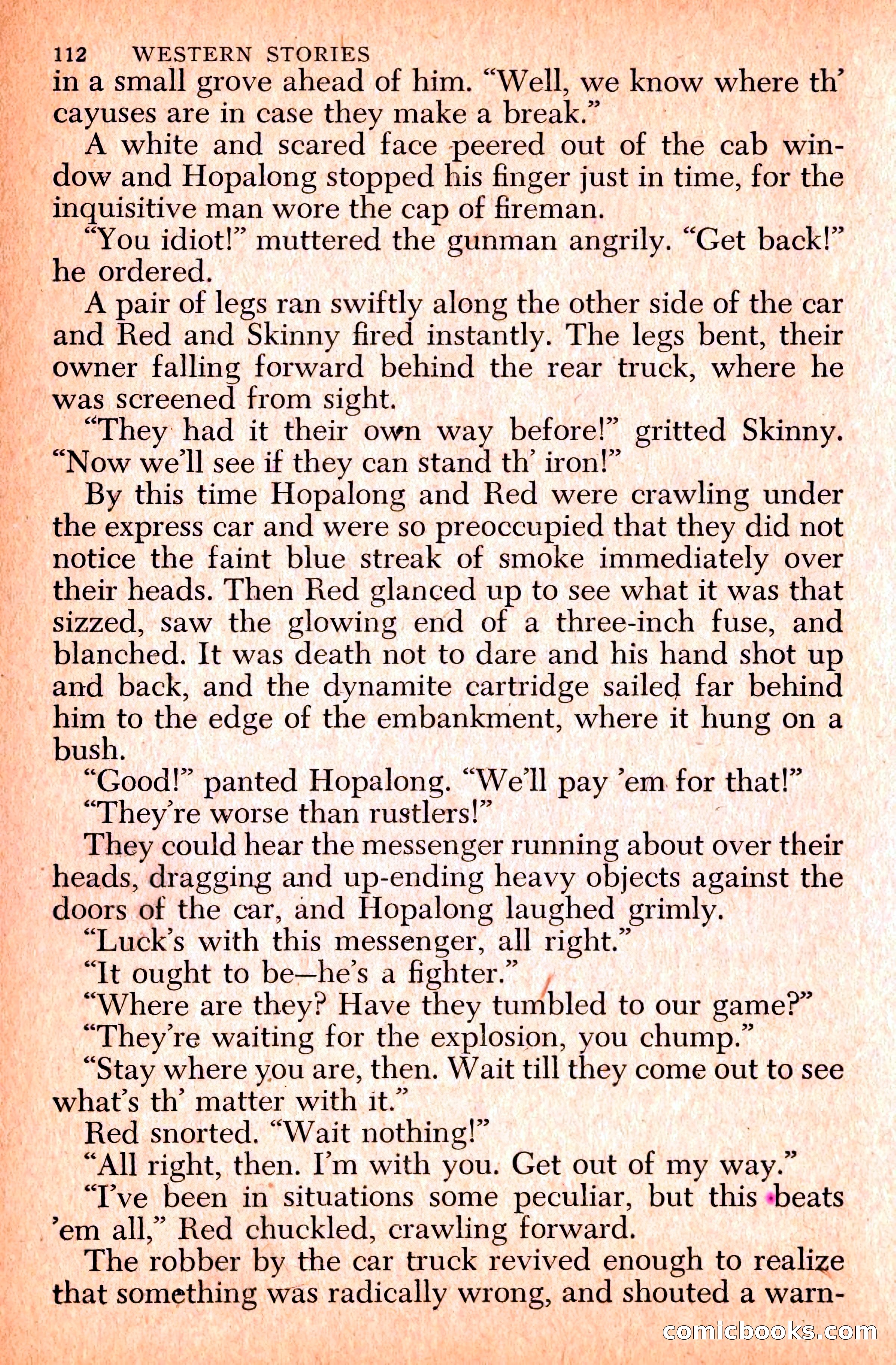 Western Stories, Dell 153 — page 116 of 200