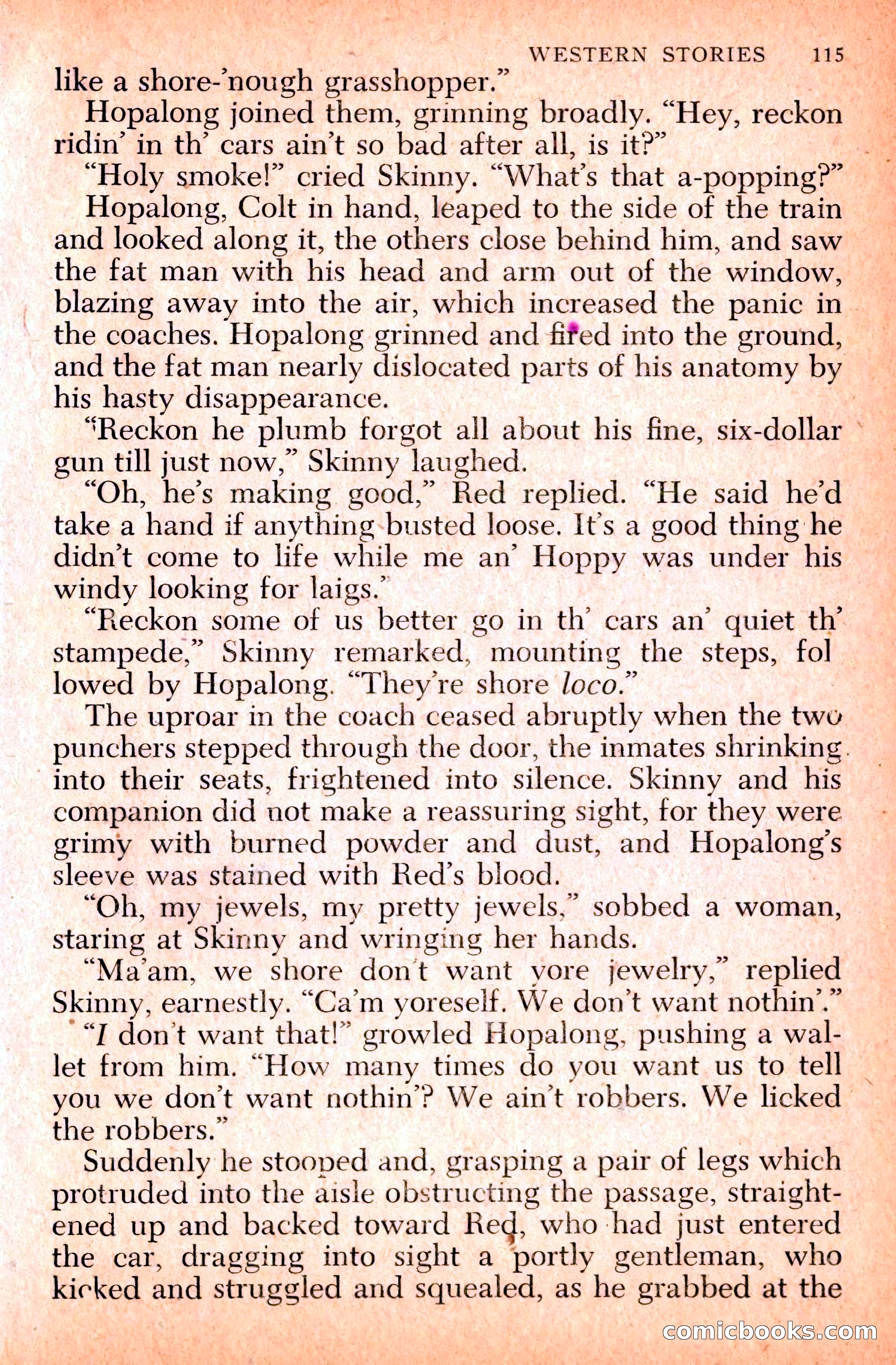 Western Stories, Dell 153 — page 119 of 200