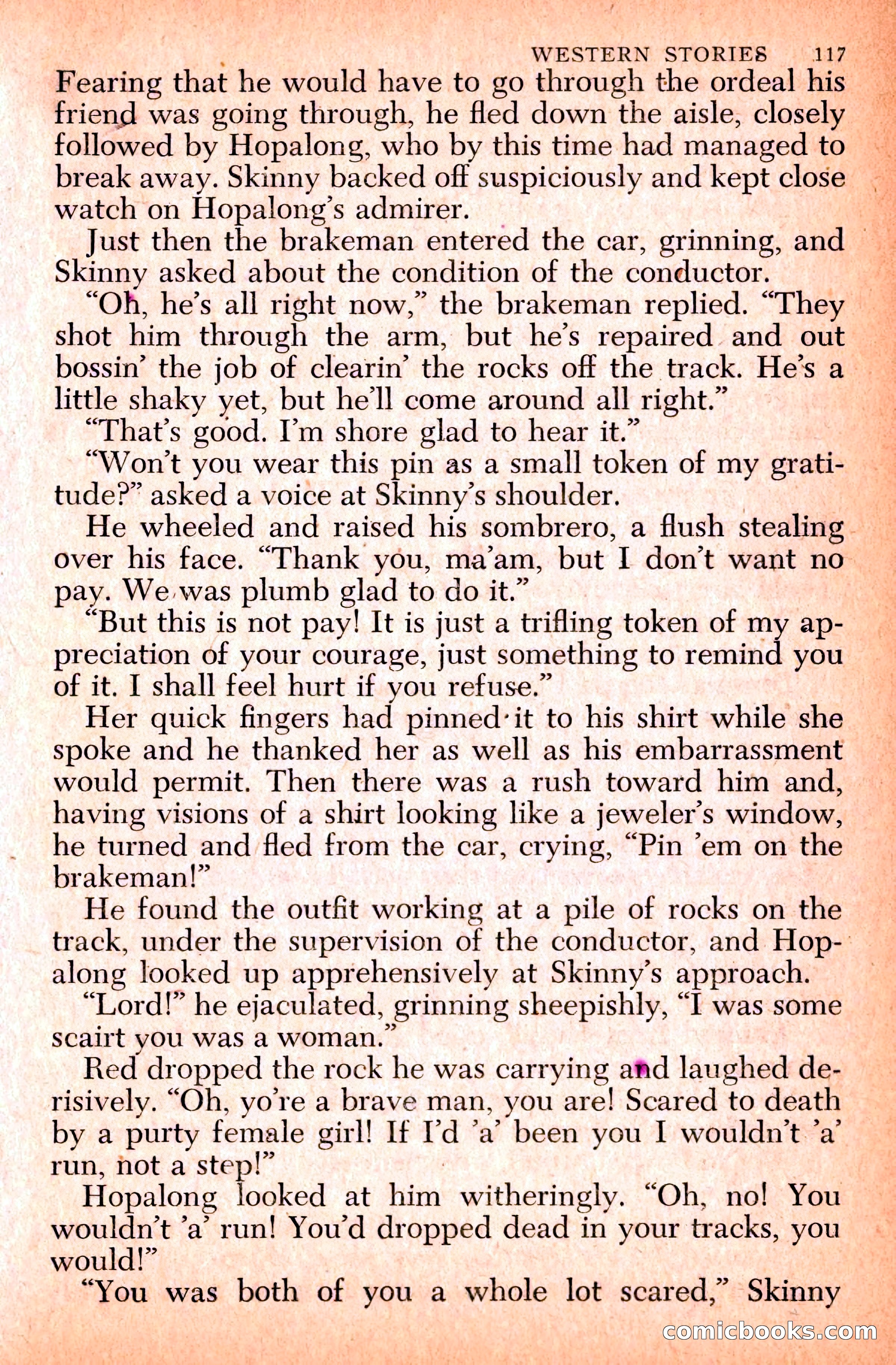 Western Stories, Dell 153 — page 121 of 200