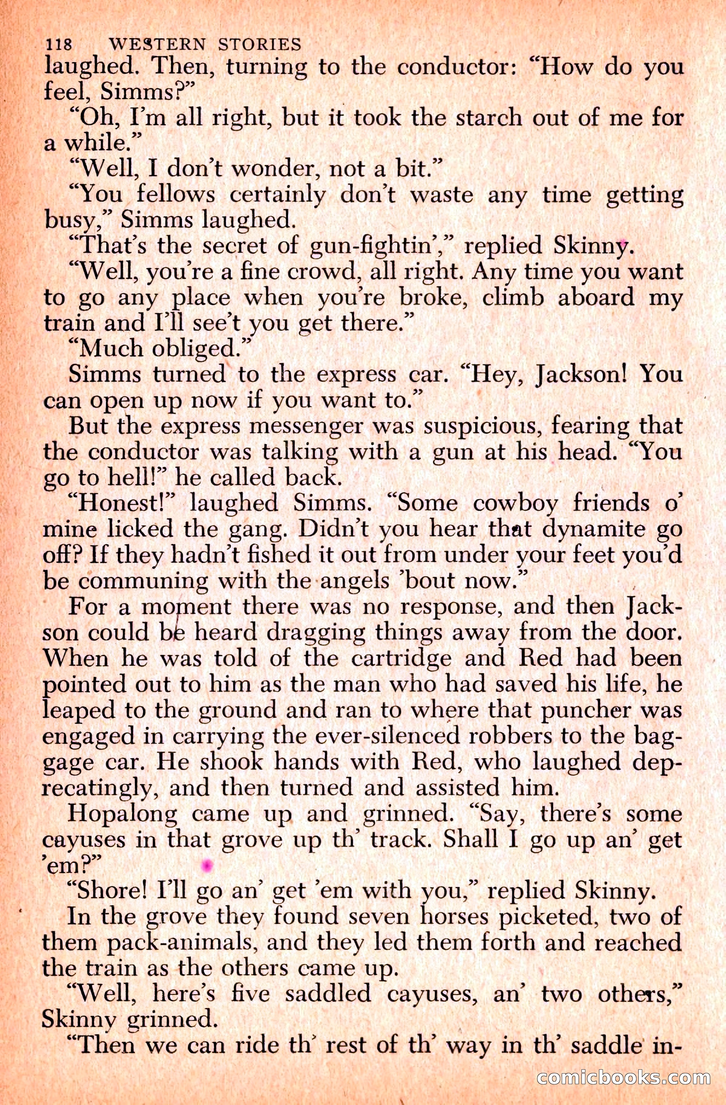 Western Stories, Dell 153 — page 122 of 200