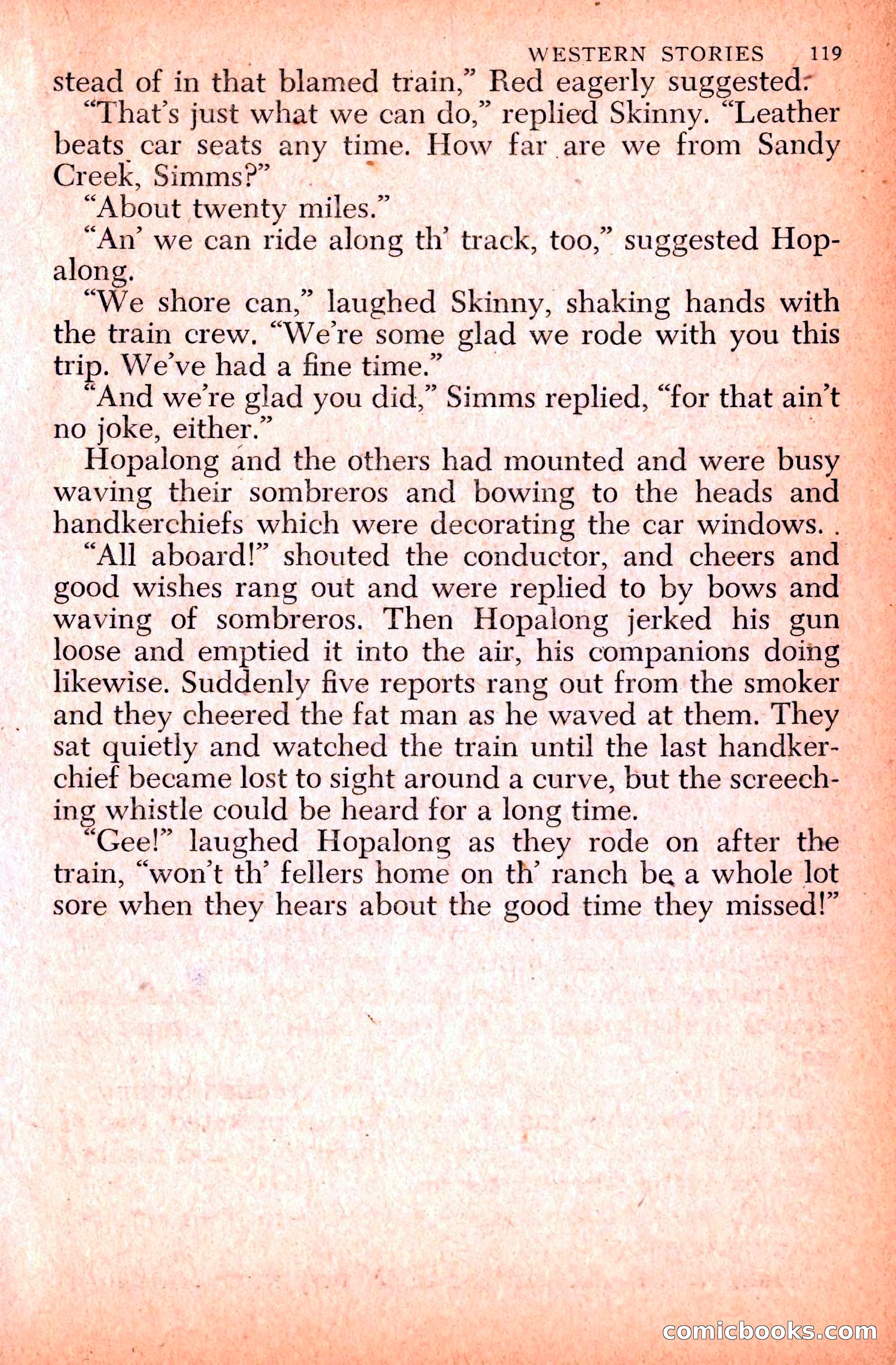 Western Stories, Dell 153 — page 123 of 200