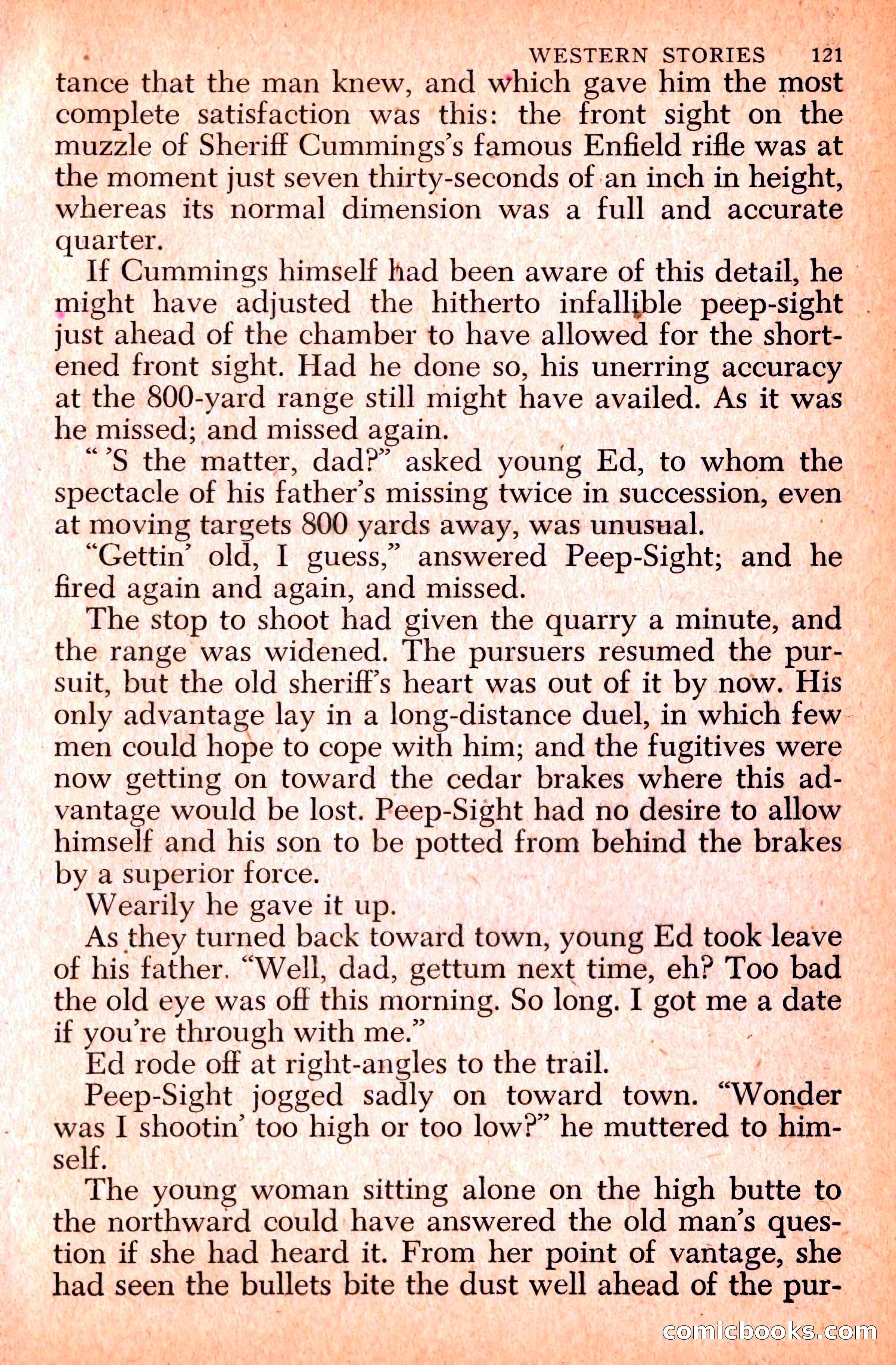 Western Stories, Dell 153 — page 125 of 200
