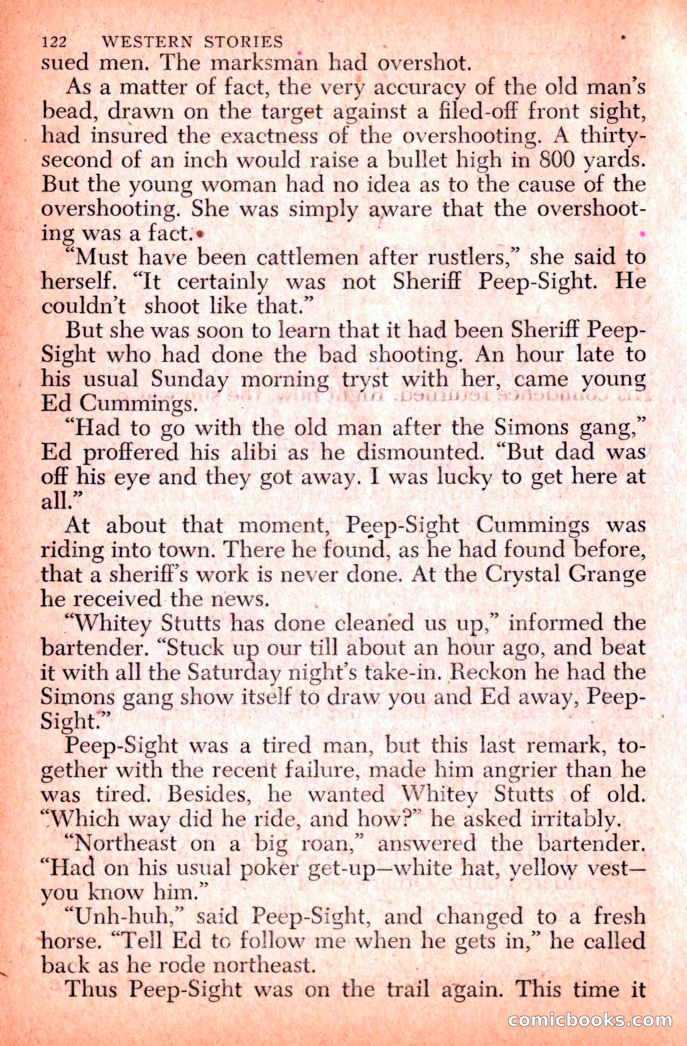 Western Stories, Dell 153 — page 126 of 200