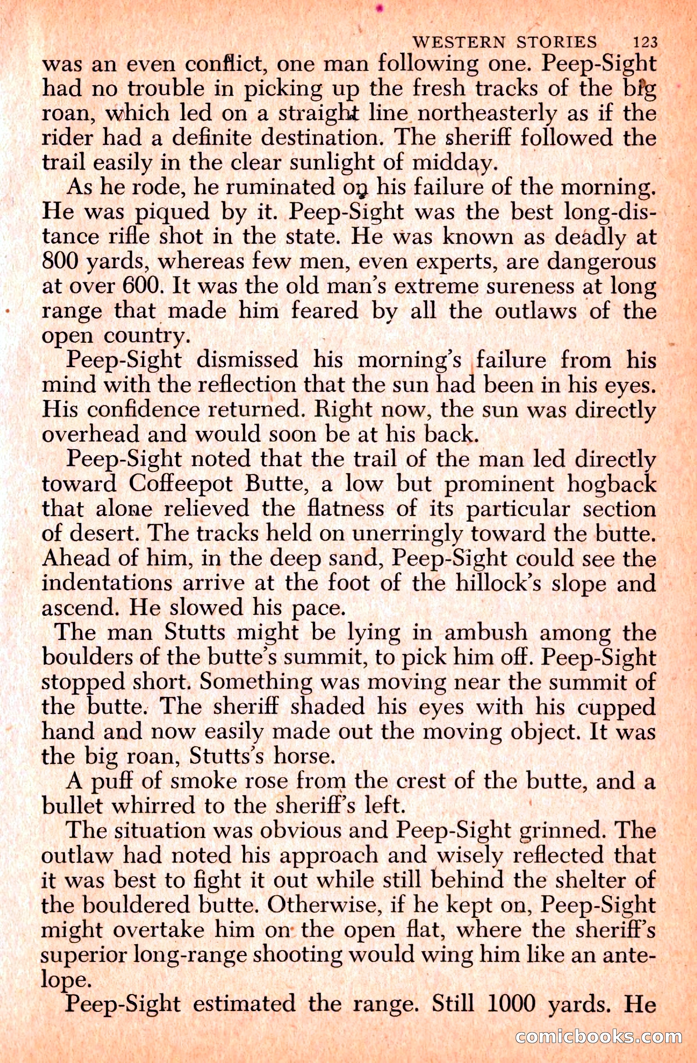 Western Stories, Dell 153 — page 127 of 200