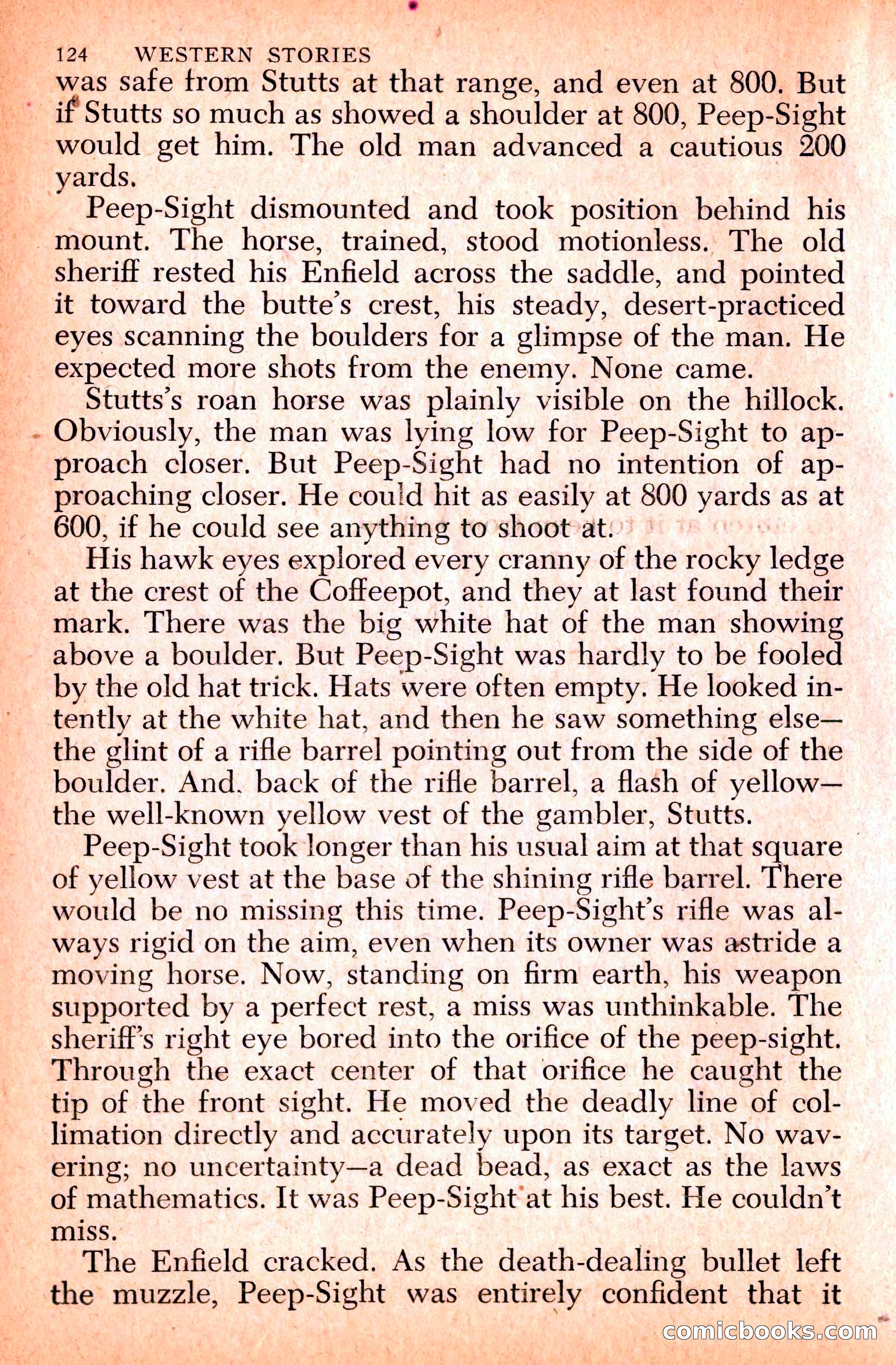 Western Stories, Dell 153 — page 128 of 200