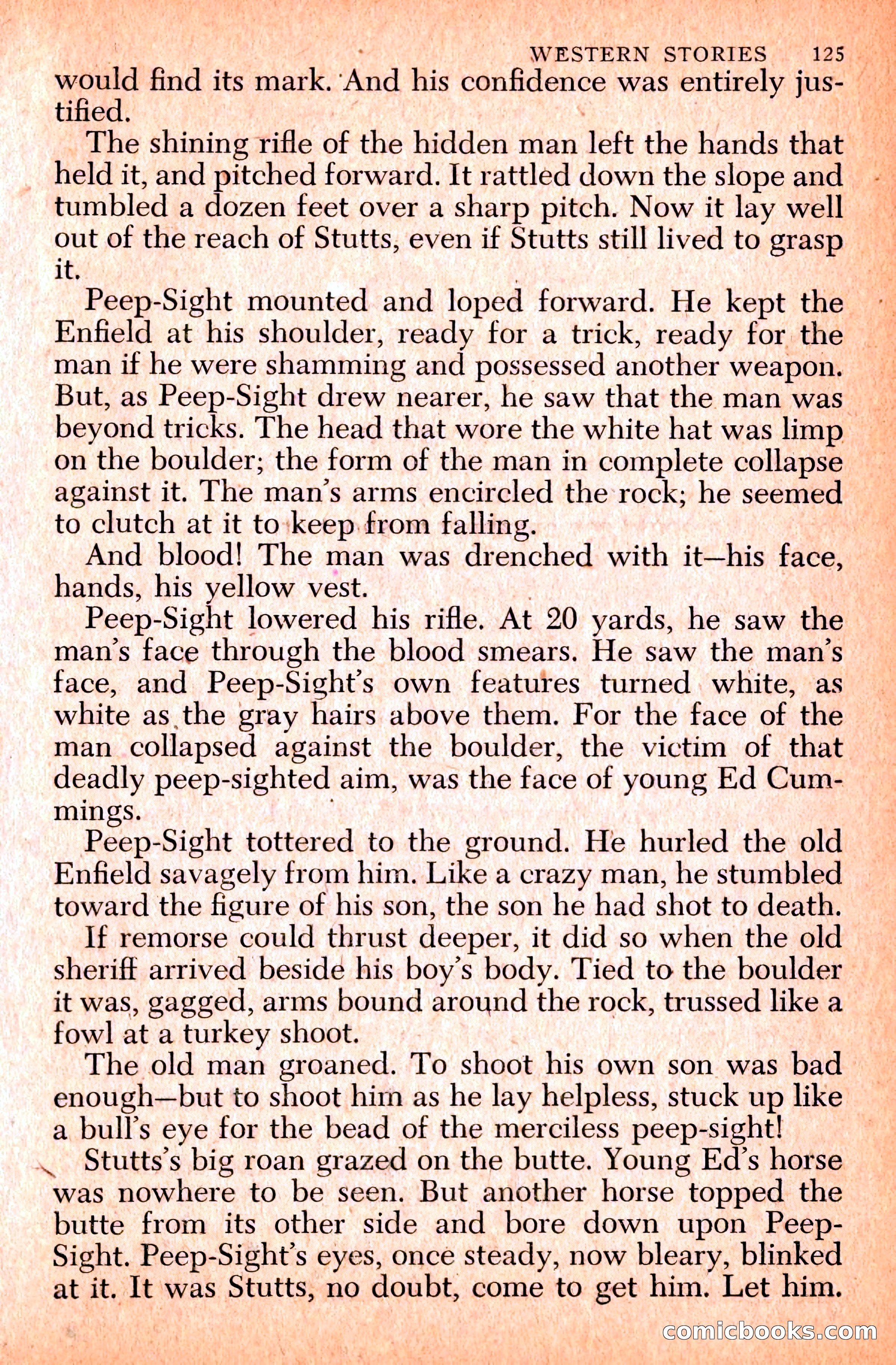 Western Stories, Dell 153 — page 129 of 200