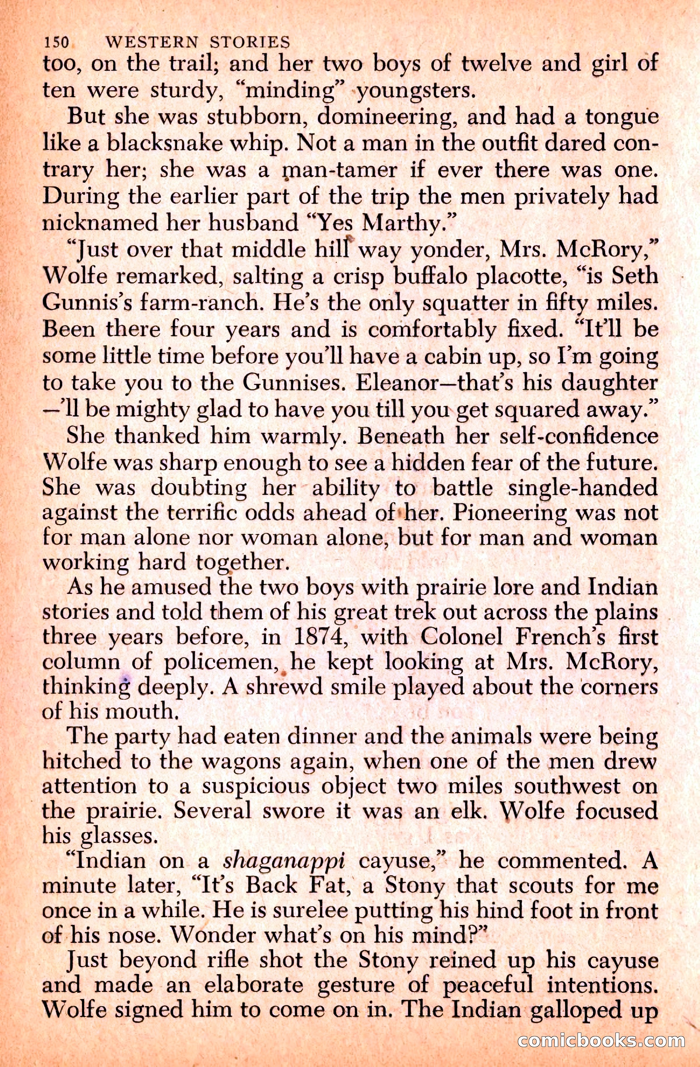 Western Stories, Dell 153 — page 154 of 200