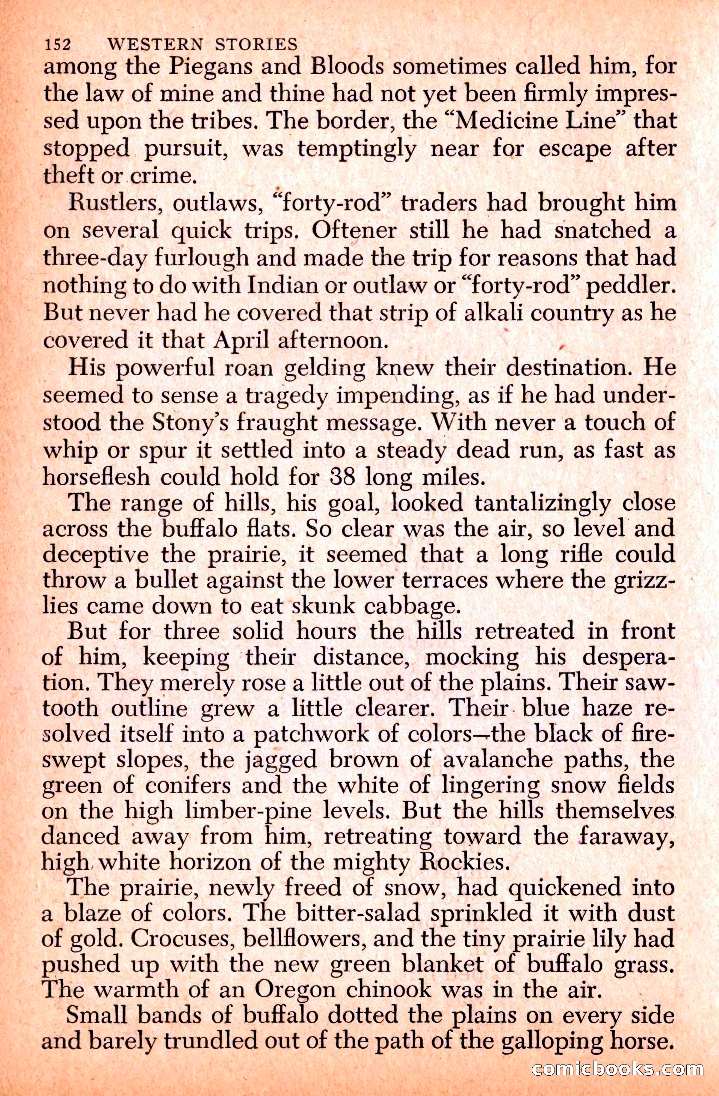 Western Stories, Dell 153 — page 156 of 200