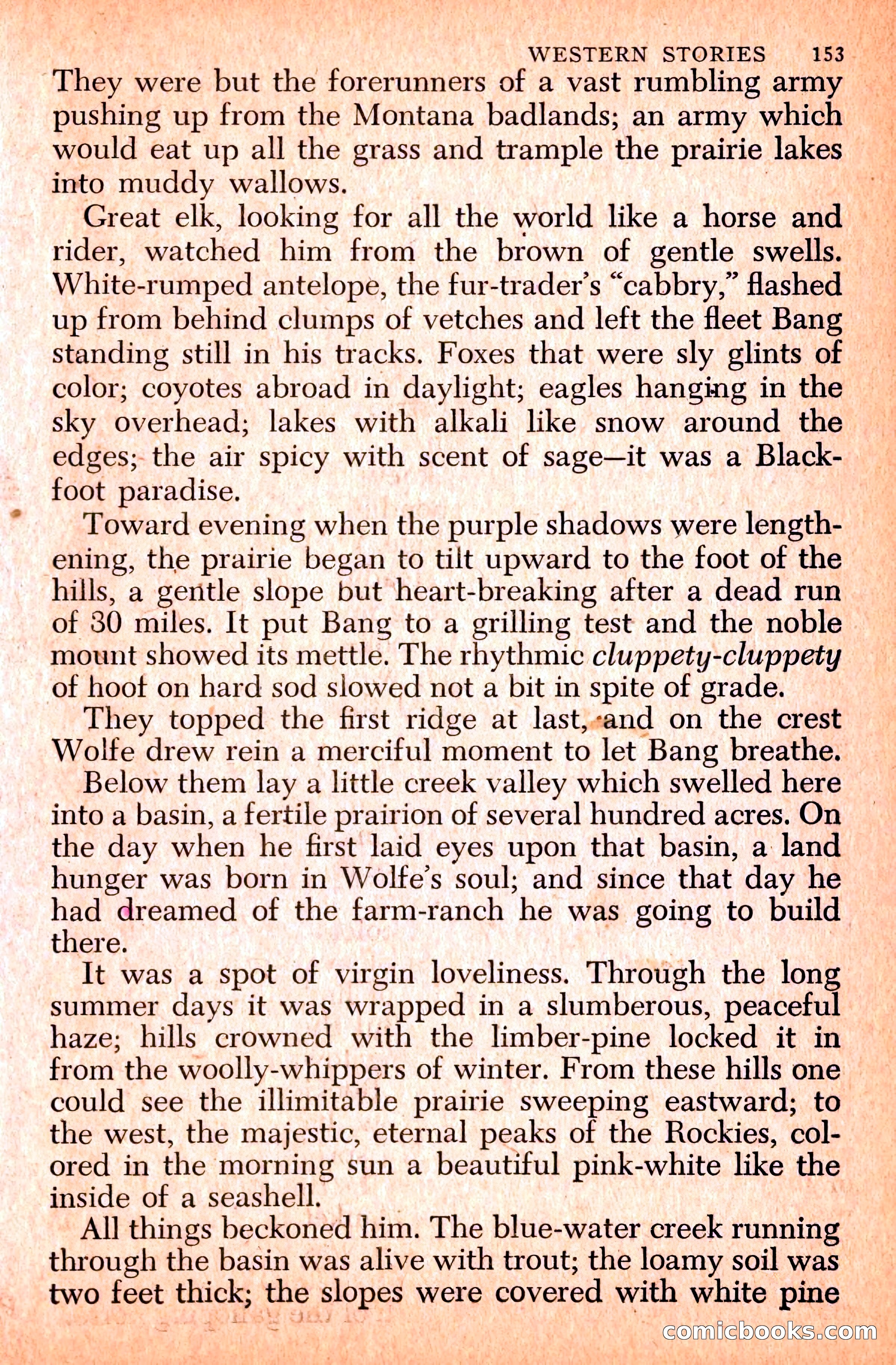 Western Stories, Dell 153 — page 157 of 200