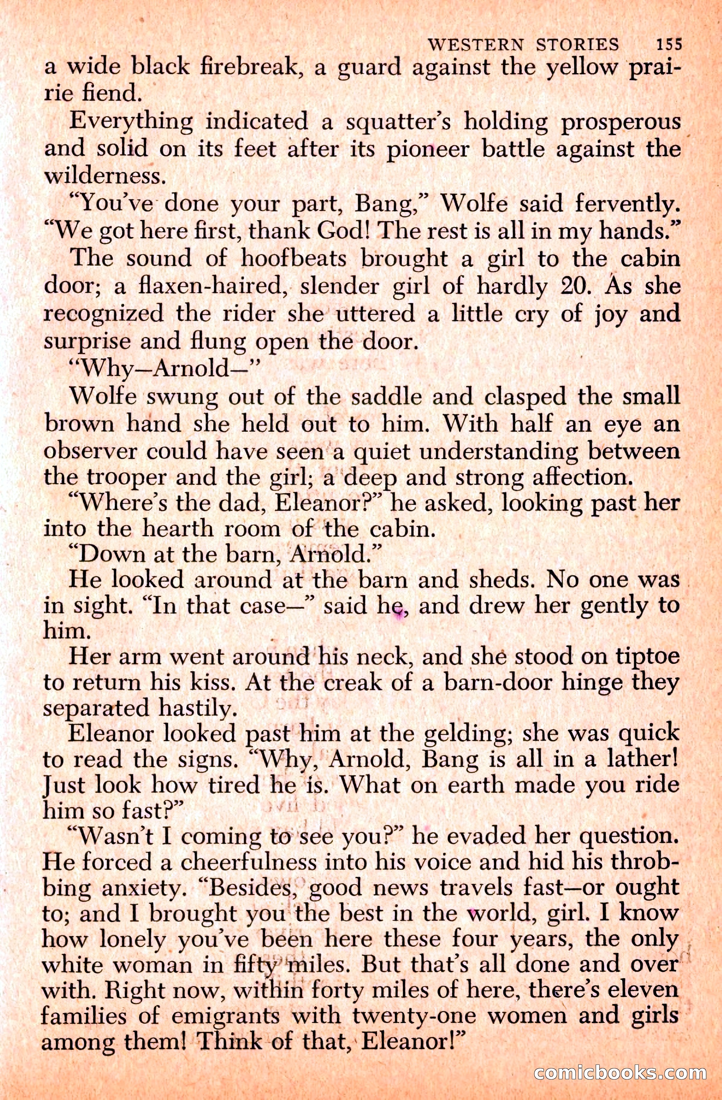 Western Stories, Dell 153 — page 159 of 200
