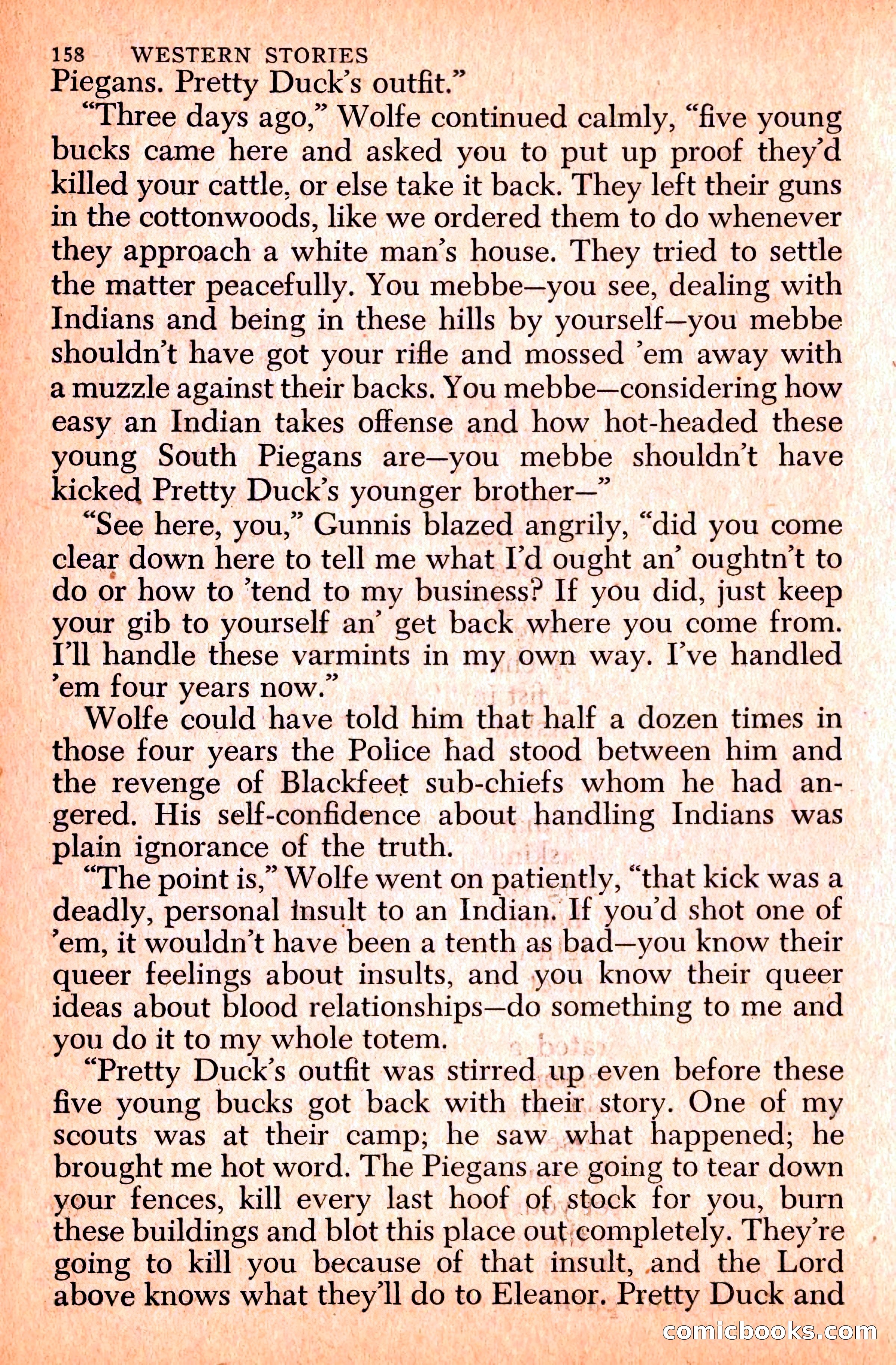 Western Stories, Dell 153 — page 162 of 200