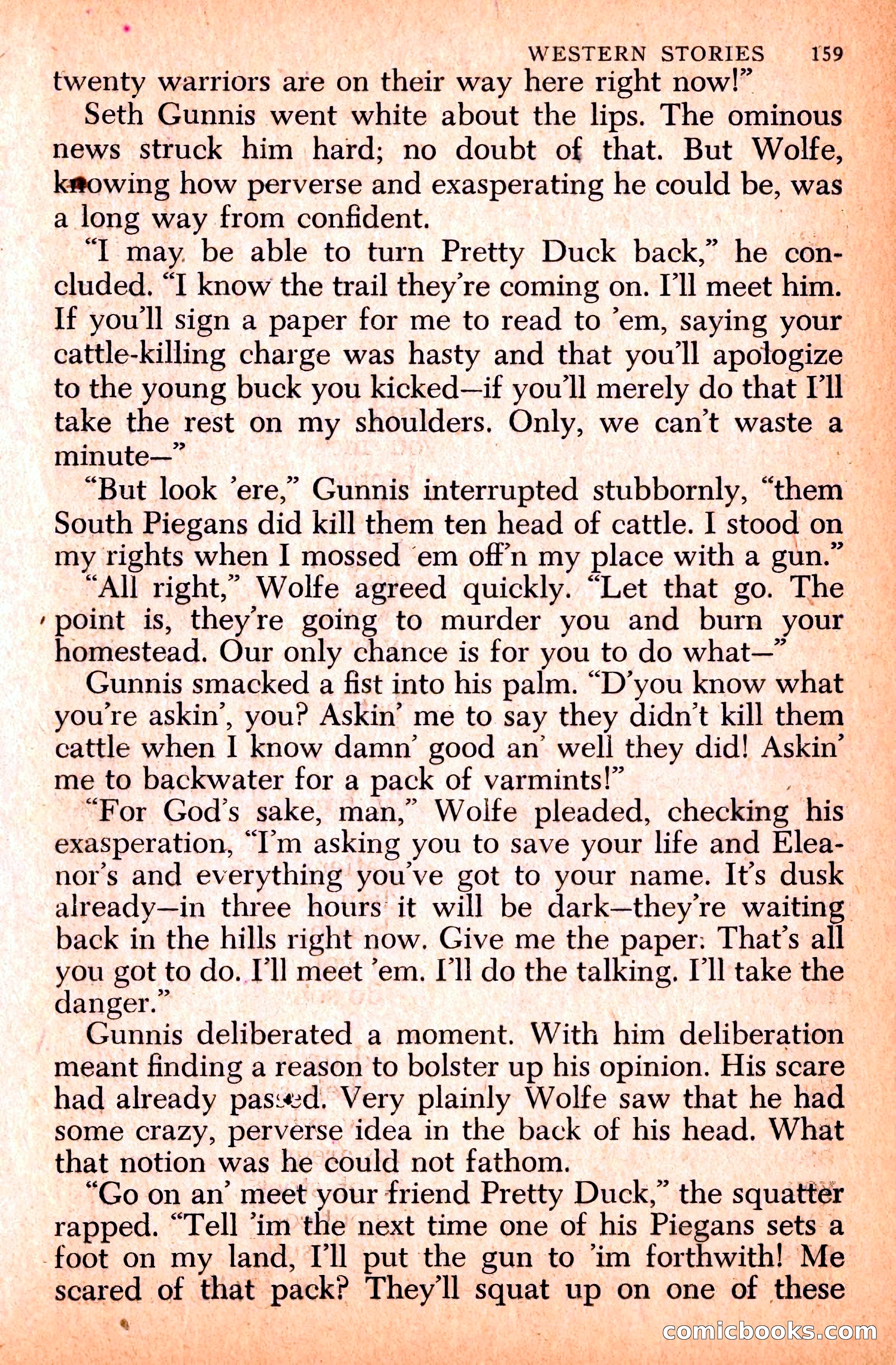 Western Stories, Dell 153 — page 163 of 200